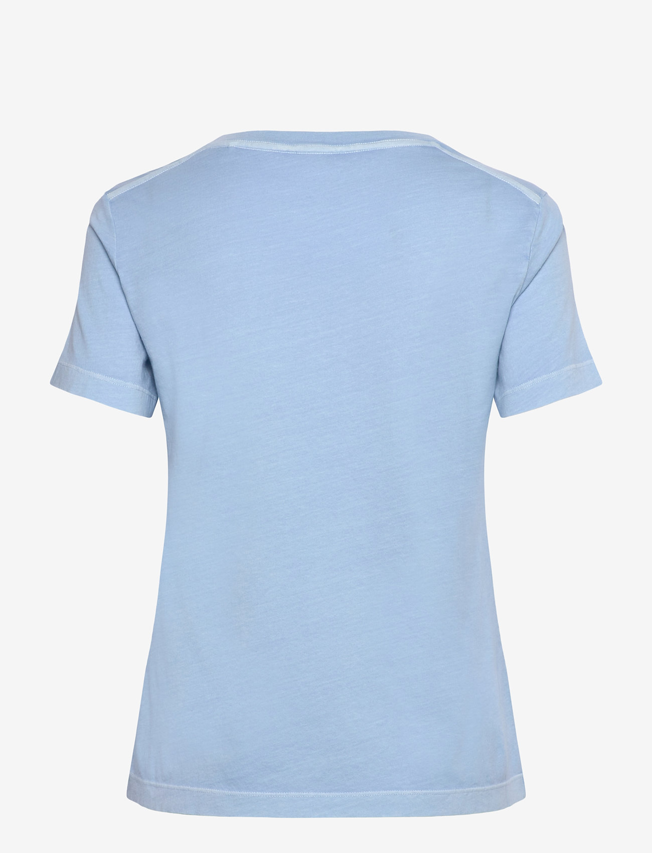 GANT - REG SUNFADED SS V-NECK T-SHIRT - t-shirts - fresh blue - 1