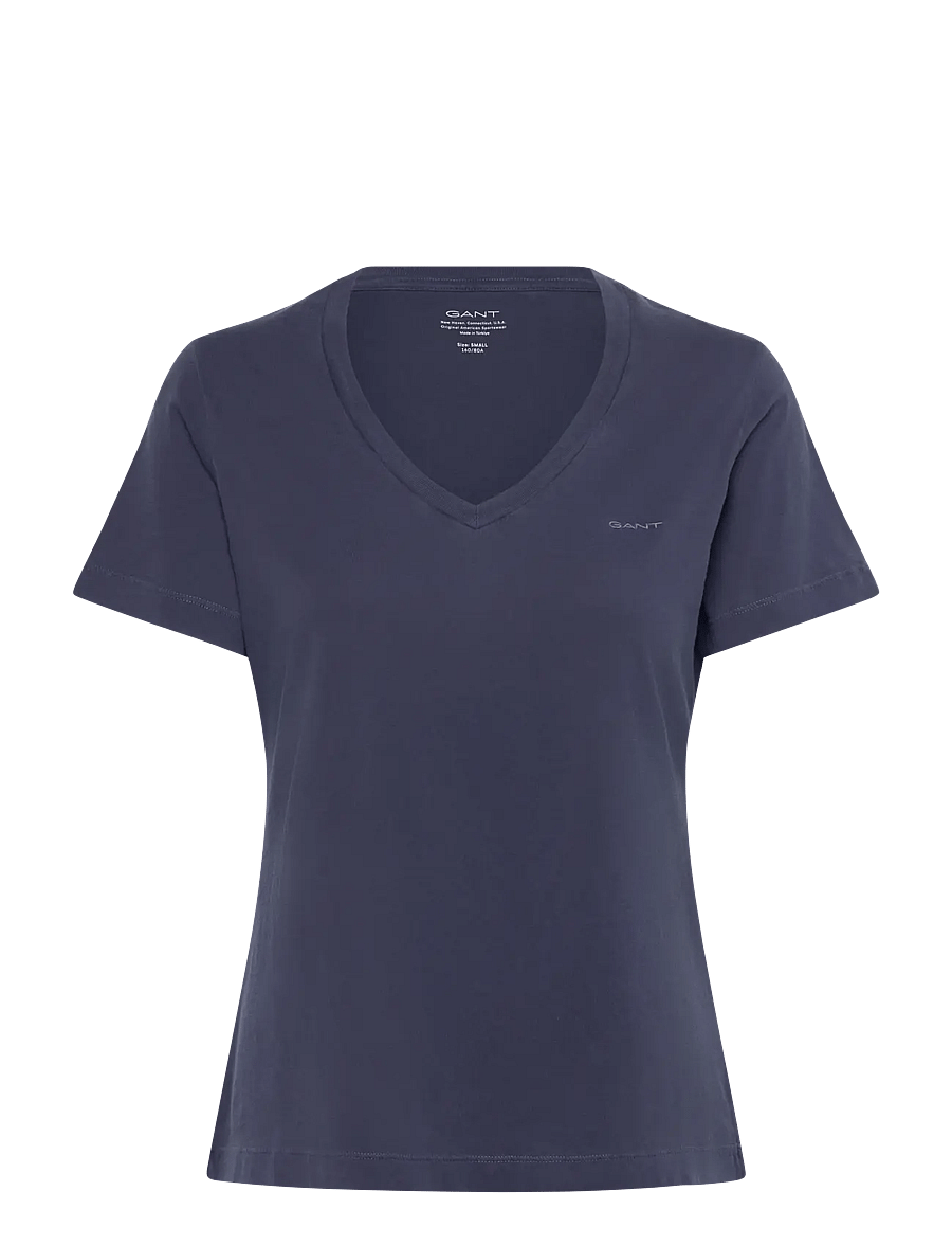 Gant - REG SUNFADED SS V-NECK T-SHIRT - t-shirts - persian blue - 1