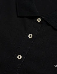 GANT - SLIM SHEILD CAP SLEEVE PIQUE POLO - polo shirts - black - 2