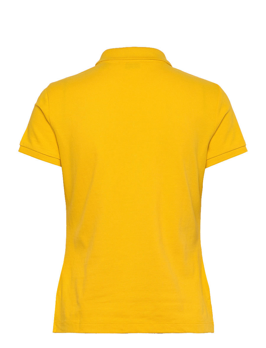 Gant - SLIM SHEILD CAP SLEEVE PIQUE POLO - polos - daffodil yellow - 1