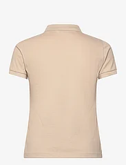 GANT - SLIM SHEILD CAP SLEEVE PIQUE POLO - polo shirts - dry sand - 1