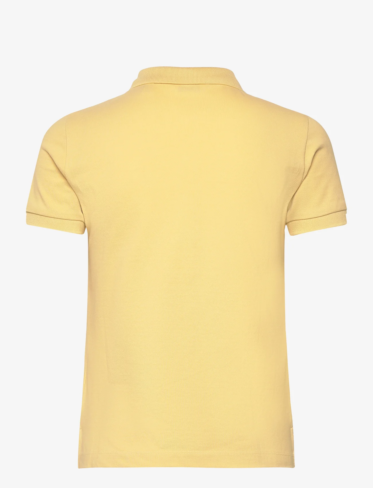 GANT - SLIM SHEILD CAP SLEEVE PIQUE POLO - polo shirts - dusty yellow - 1