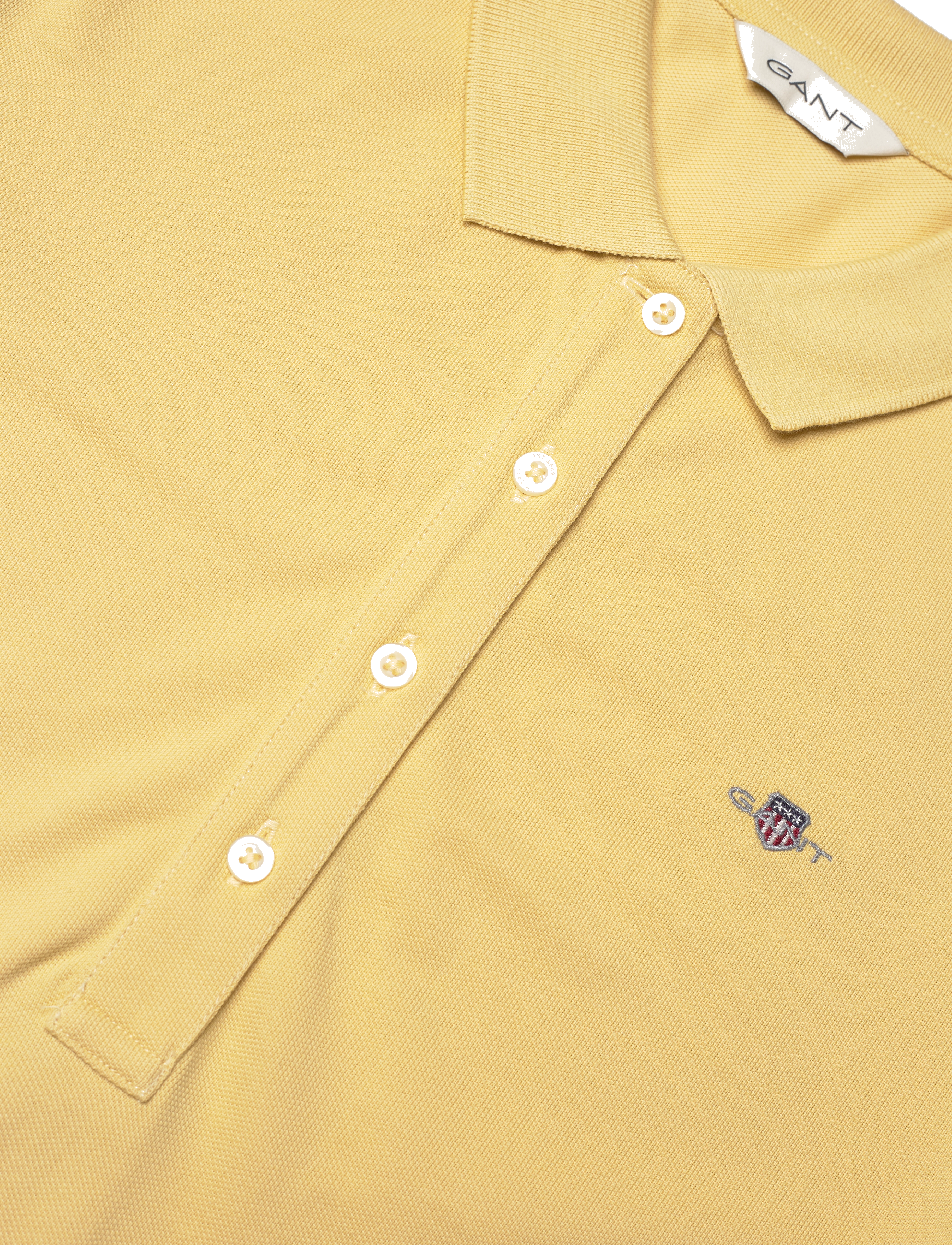Gant - SLIM SHEILD CAP SLEEVE PIQUE POLO - poloer - dusty yellow - 2