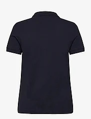 GANT - SLIM SHEILD CAP SLEEVE PIQUE POLO - polo shirts - evening blue - 1