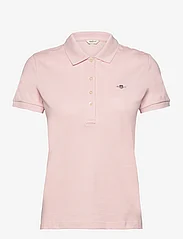 GANT - SLIM SHEILD CAP SLEEVE PIQUE POLO - polo shirts - faded pink - 0