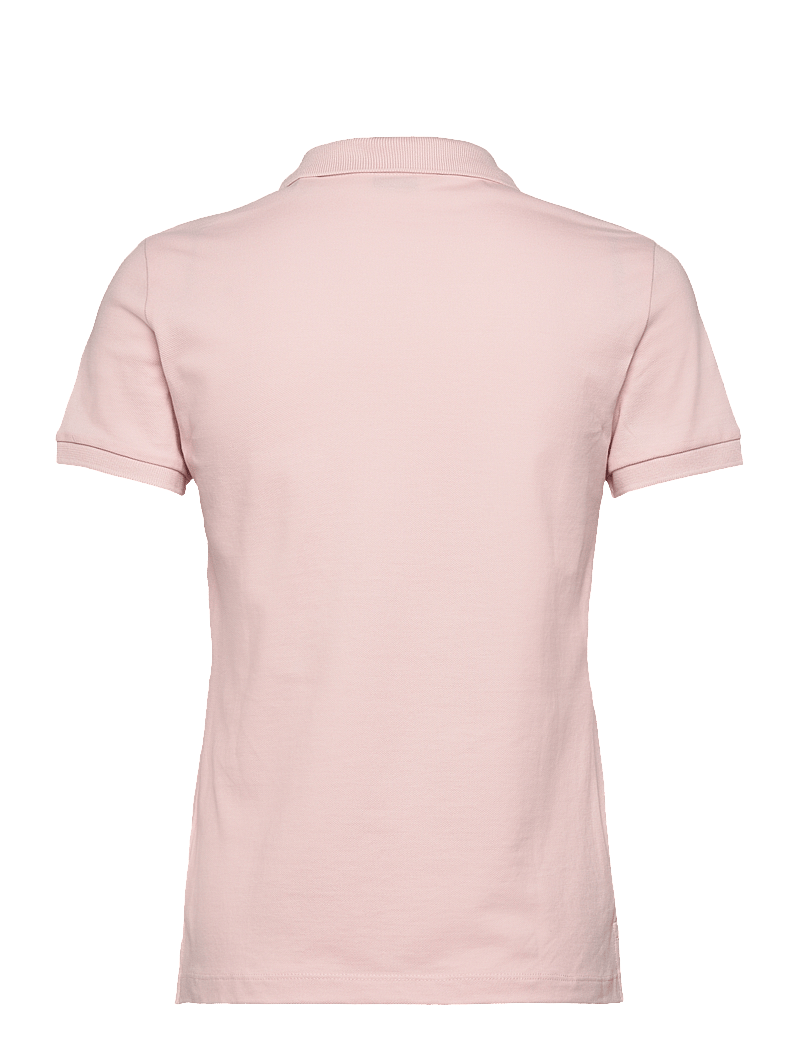 GANT - SLIM SHEILD CAP SLEEVE PIQUE POLO - polo shirts - faded pink - 1