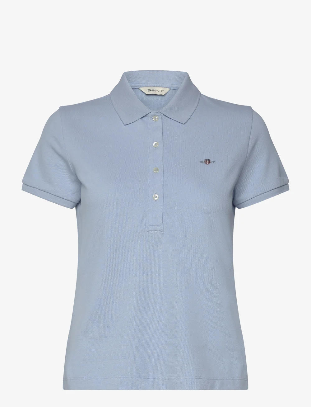 GANT - SLIM SHEILD CAP SLEEVE PIQUE POLO - polo krekli - fresh blue - 0