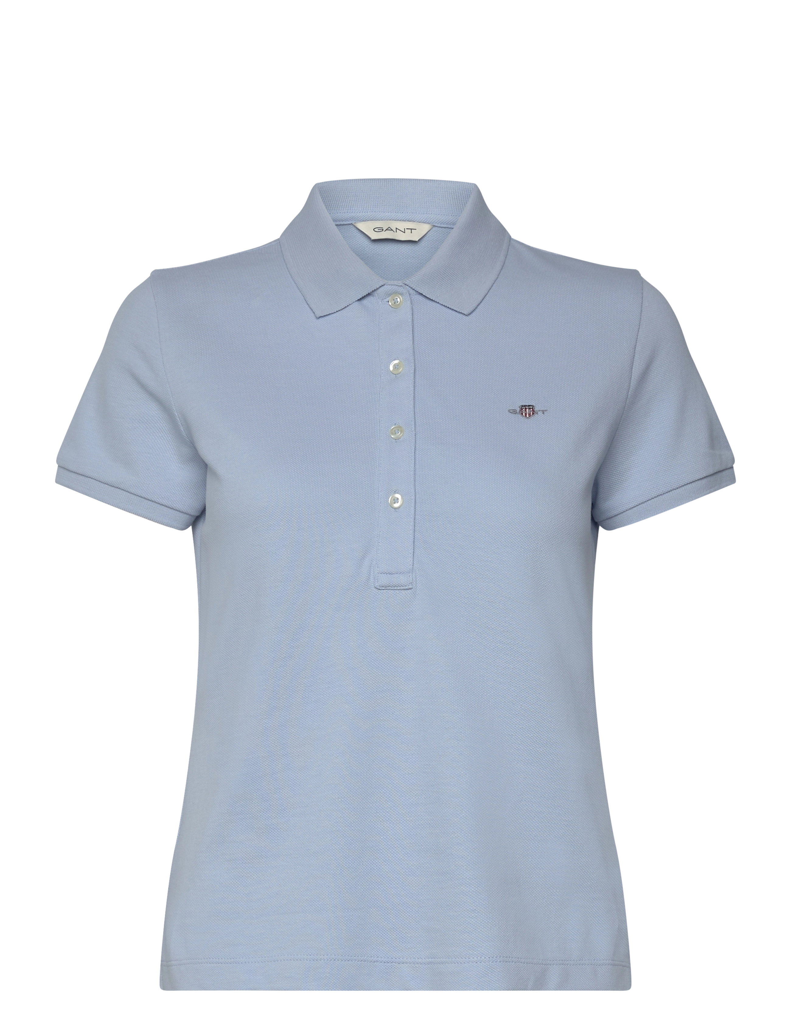 Gant SLIM SHEILD CAP SLEEVE PIQUE POLO - Drabužiai - FRESH BLUE / blue