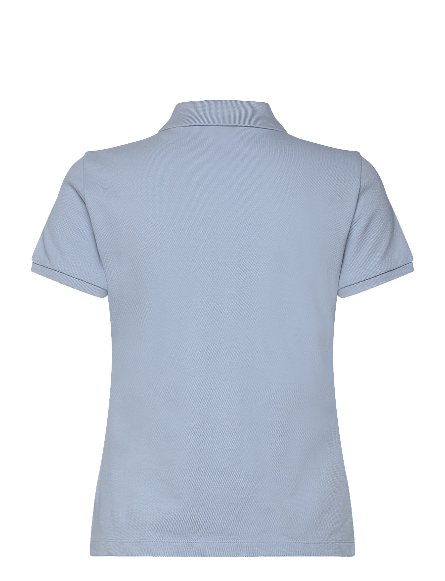 Gant - SLIM SHEILD CAP SLEEVE PIQUE POLO - polos - fresh blue - 1