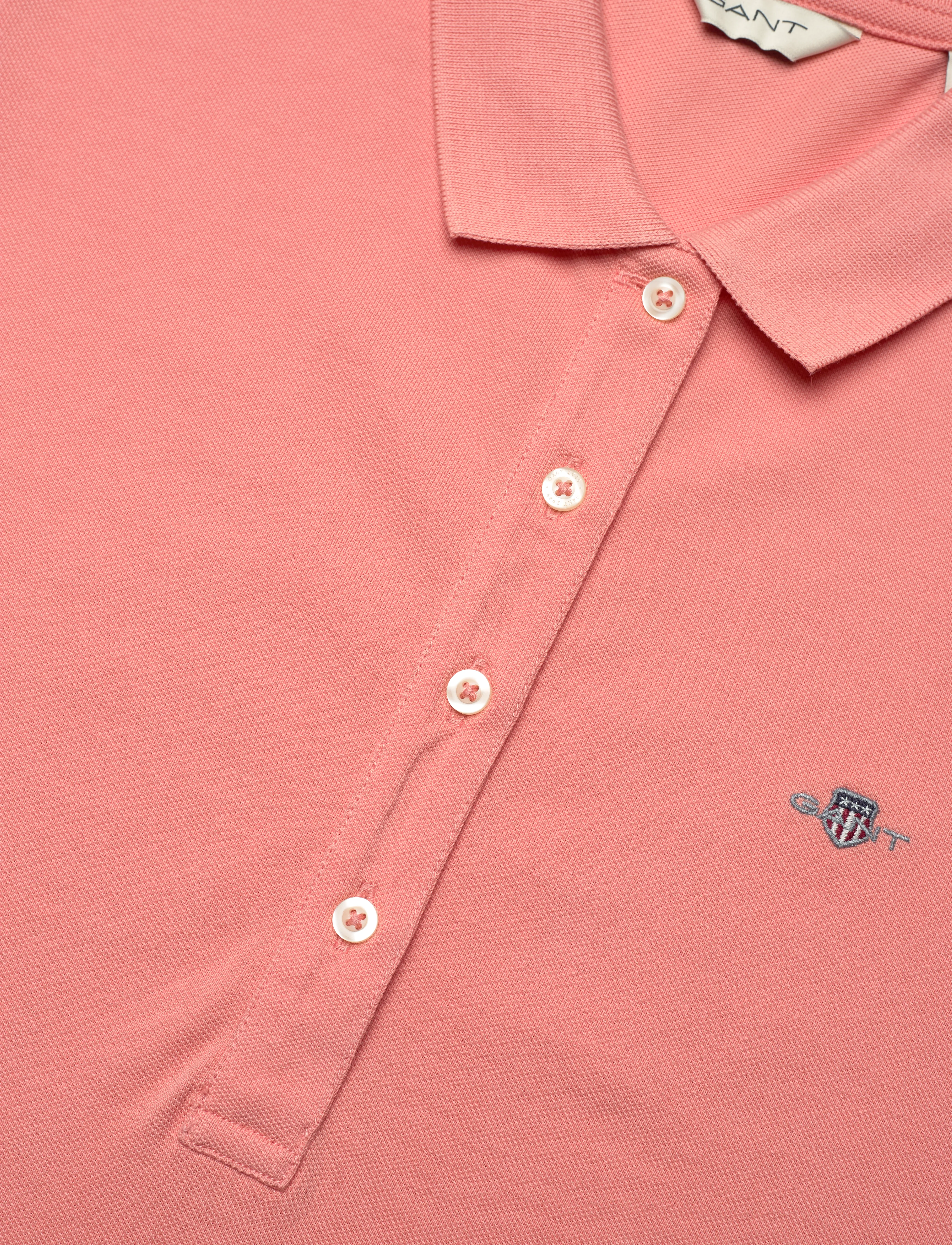 Gant - SLIM SHEILD CAP SLEEVE PIQUE POLO - poloer - peachy pink - 2
