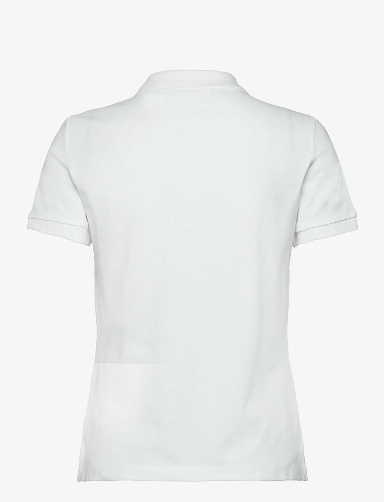 GANT - SLIM SHEILD CAP SLEEVE PIQUE POLO - polo shirts - white - 1