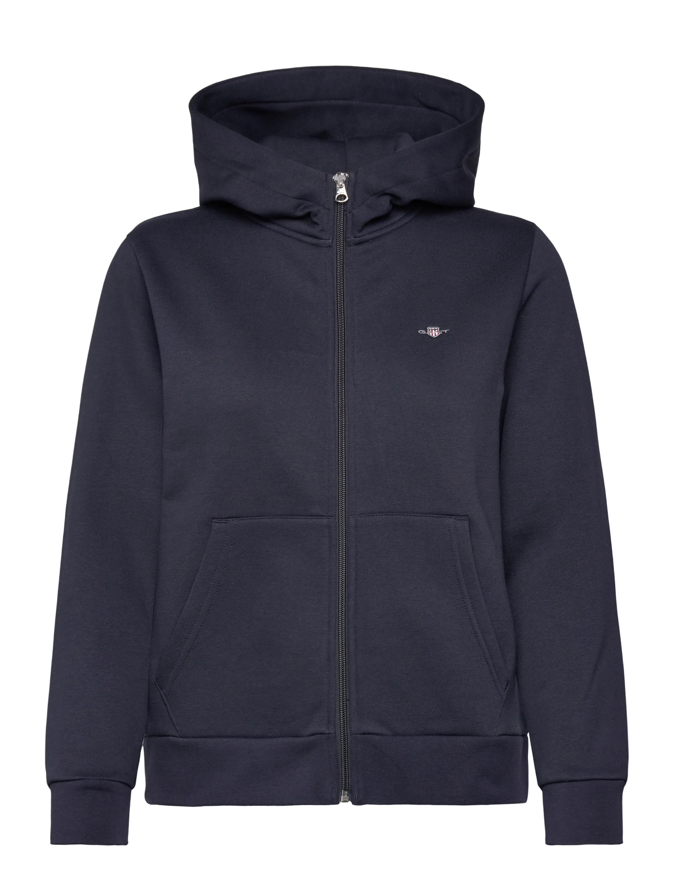 GANT REG SHIELD LOGO ZIP HOODIE - GANT - EVENING BLUE / navy