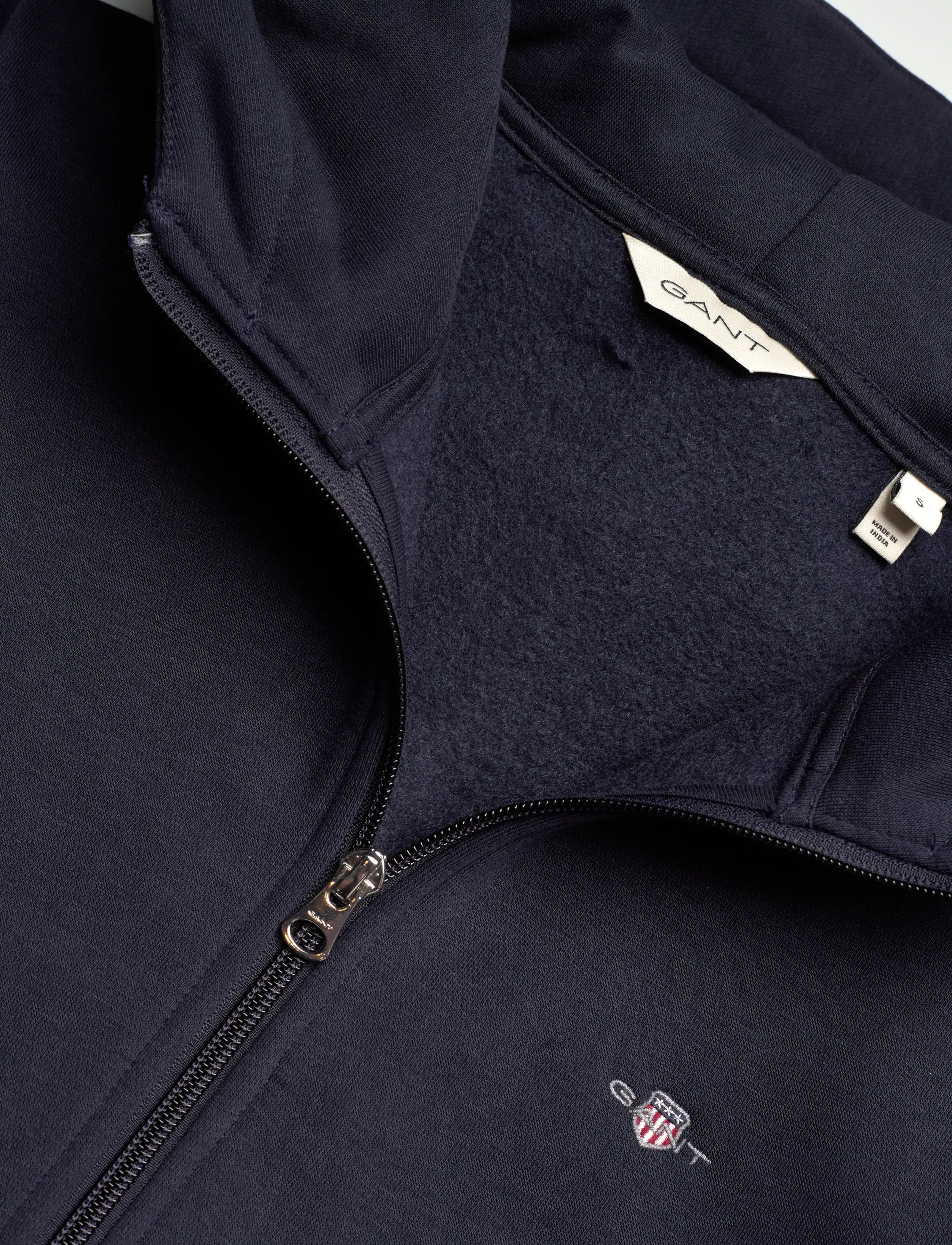Gant - REG SHIELD LOGO ZIP HOODIE - evening blue - 5