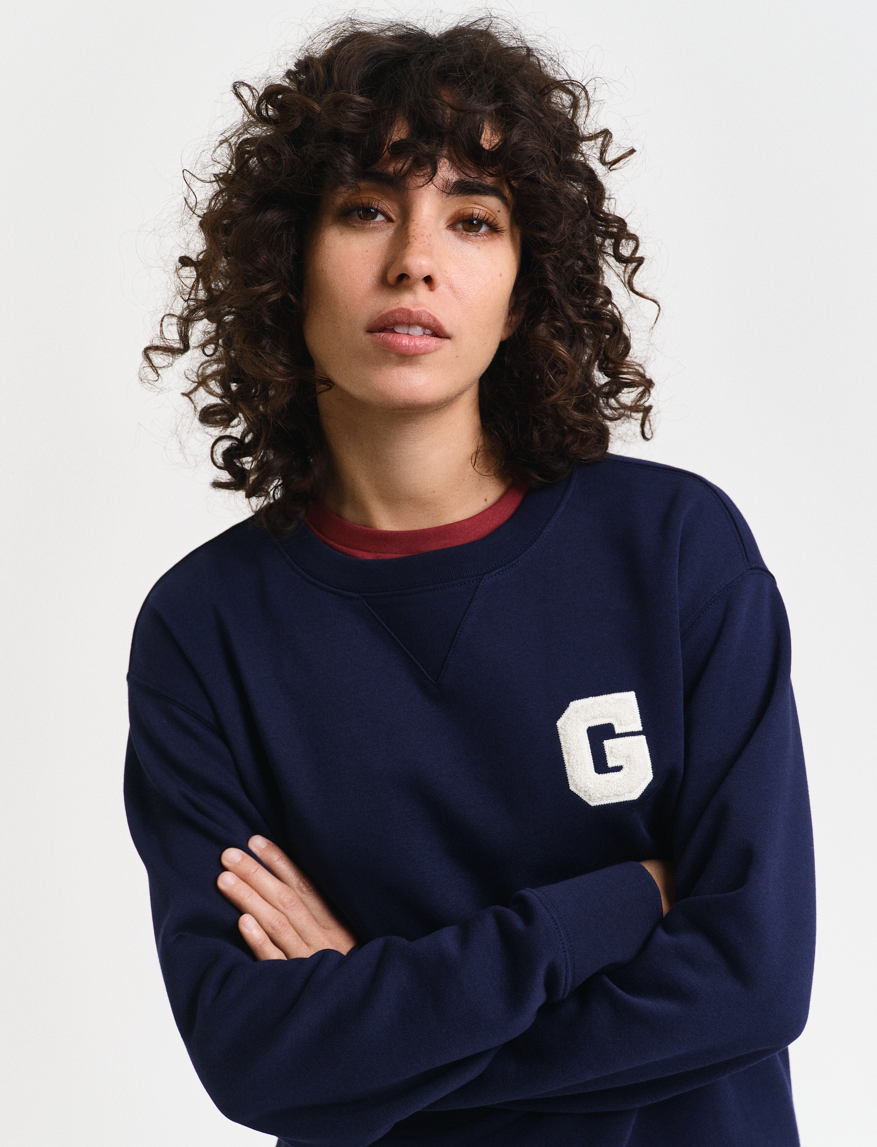 GANT - G BADGE C-NECK SWEAT - classic blue - 4