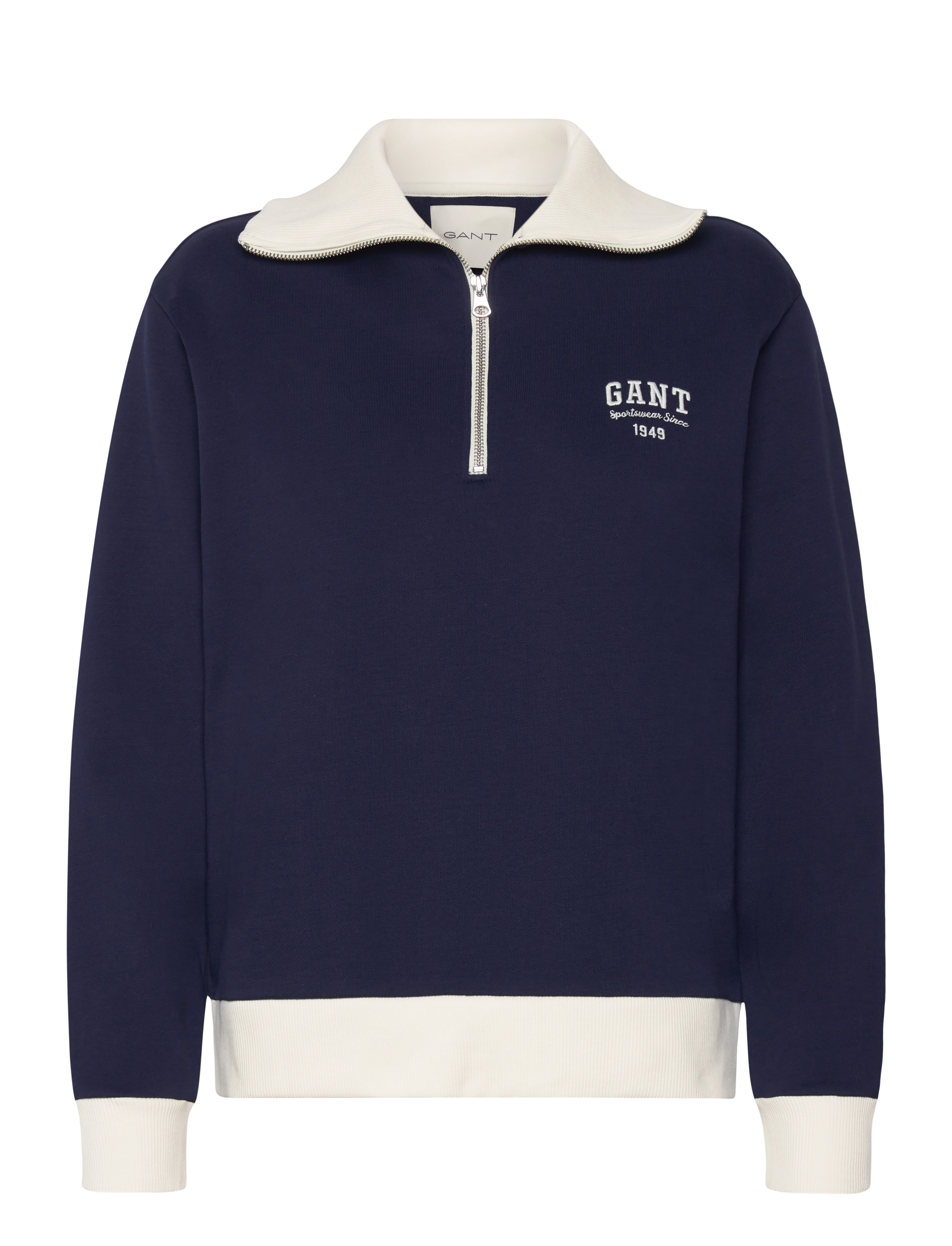 GANT - SMALL GRAPHIC HALF ZIP SWEAT - classic blue - 1