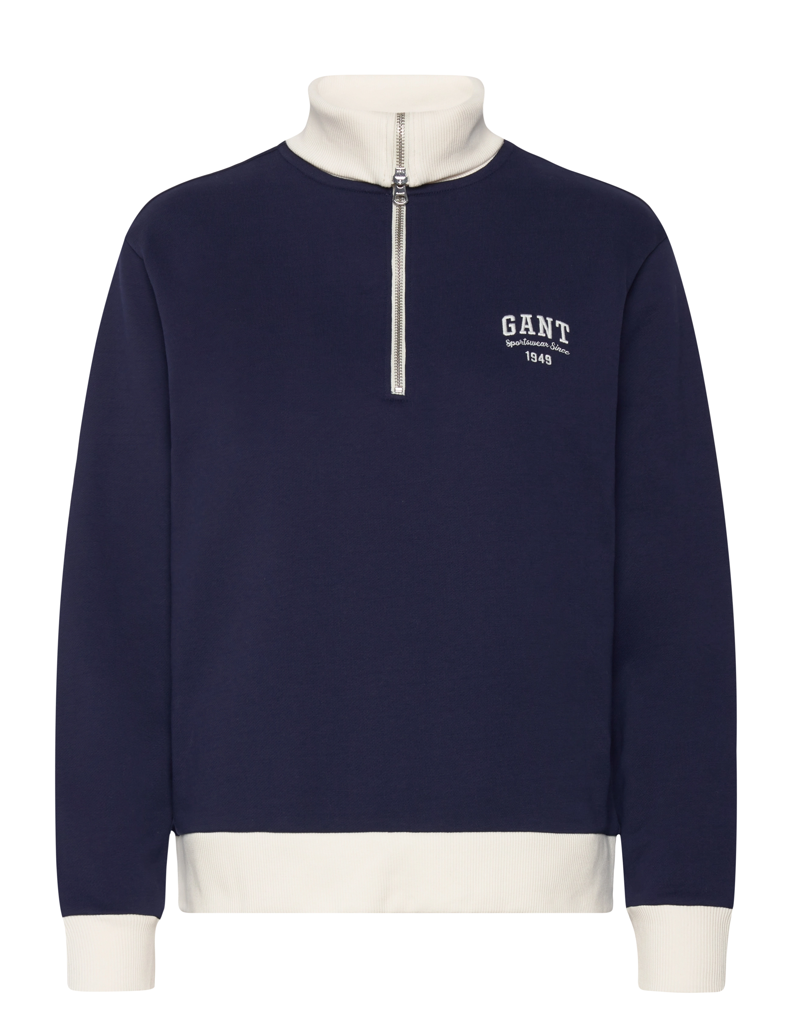 GANT - SMALL GRAPHIC HALF ZIP SWEAT - classic blue - 4