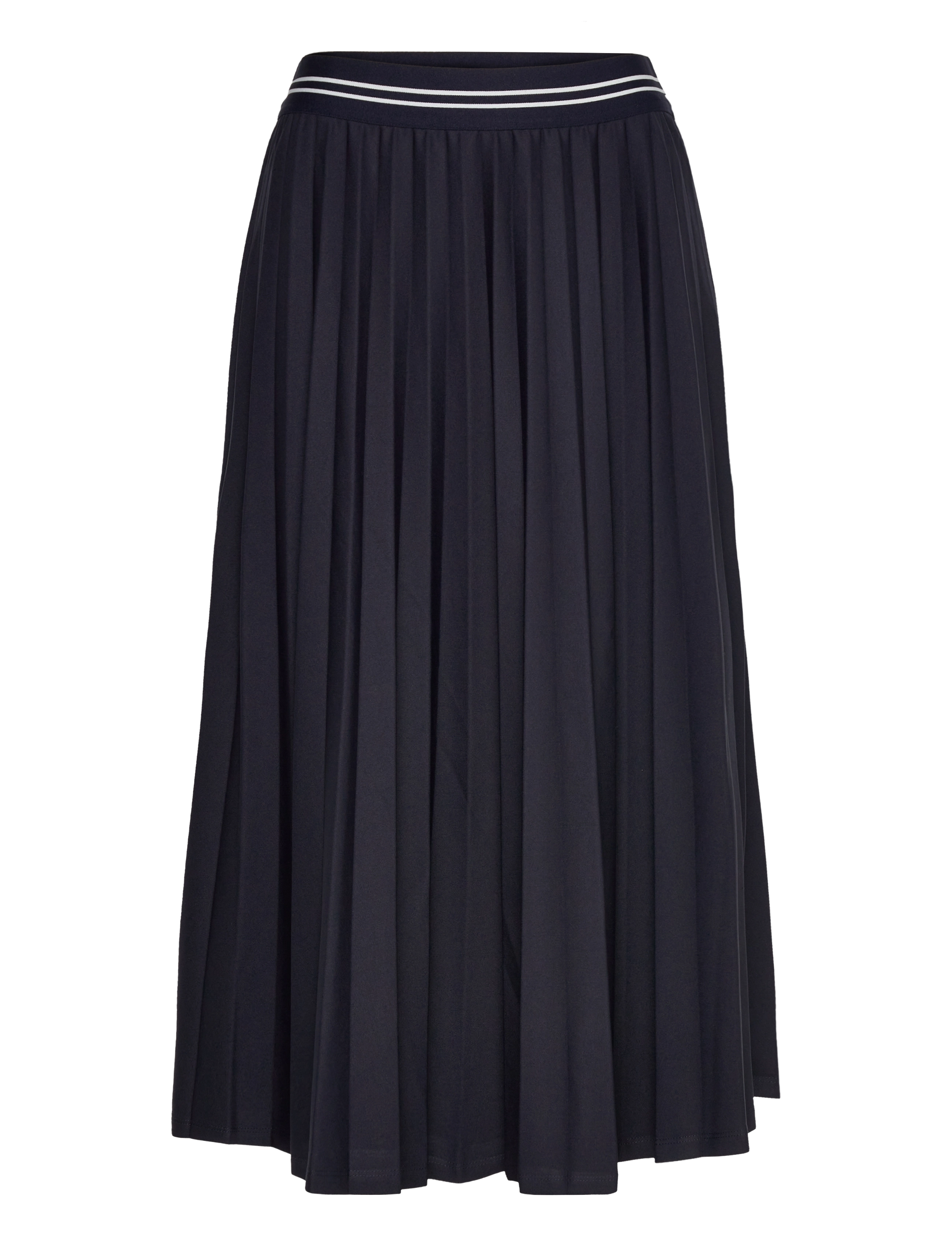 Gant JERSEY PLEATED SKIRT - Midi-Röcke - EVENING BLUE / navy