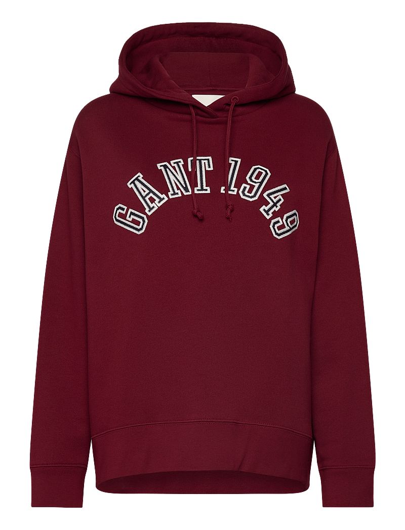 GANT - GANT 1949 ARCH HOODIE - kapuutsiga dressipluusid - plumped red - 0