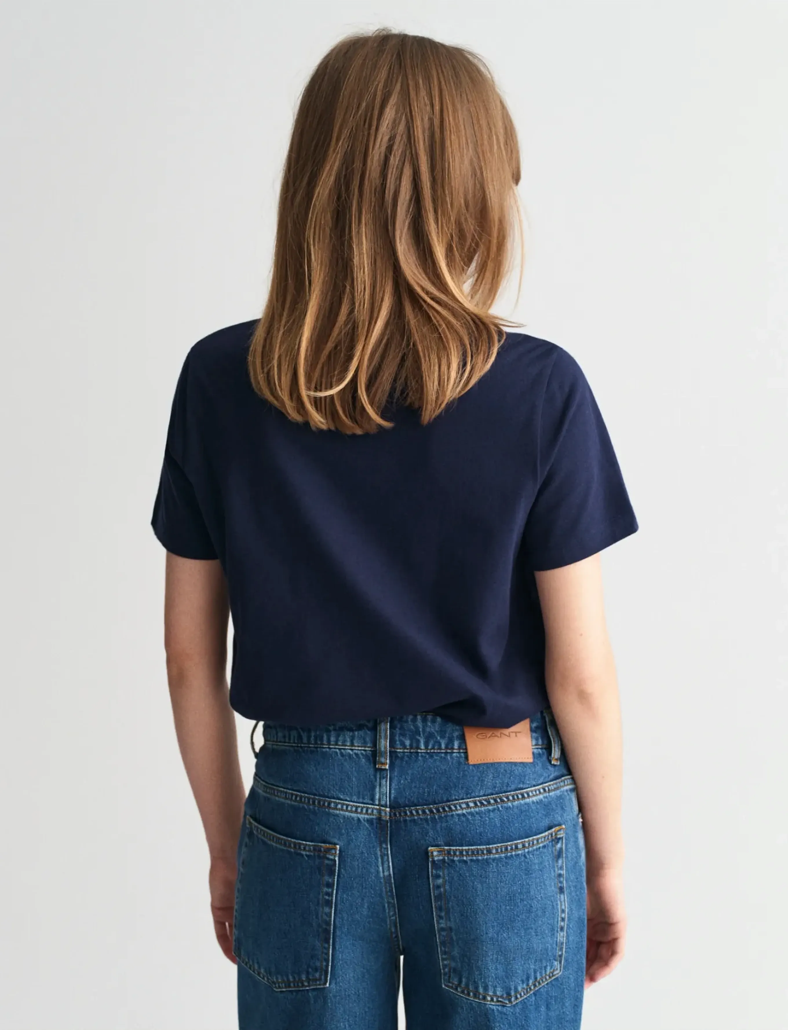 Gant - REG SMALL GRAPHIC SS T-SHIRT - classic blue - 3