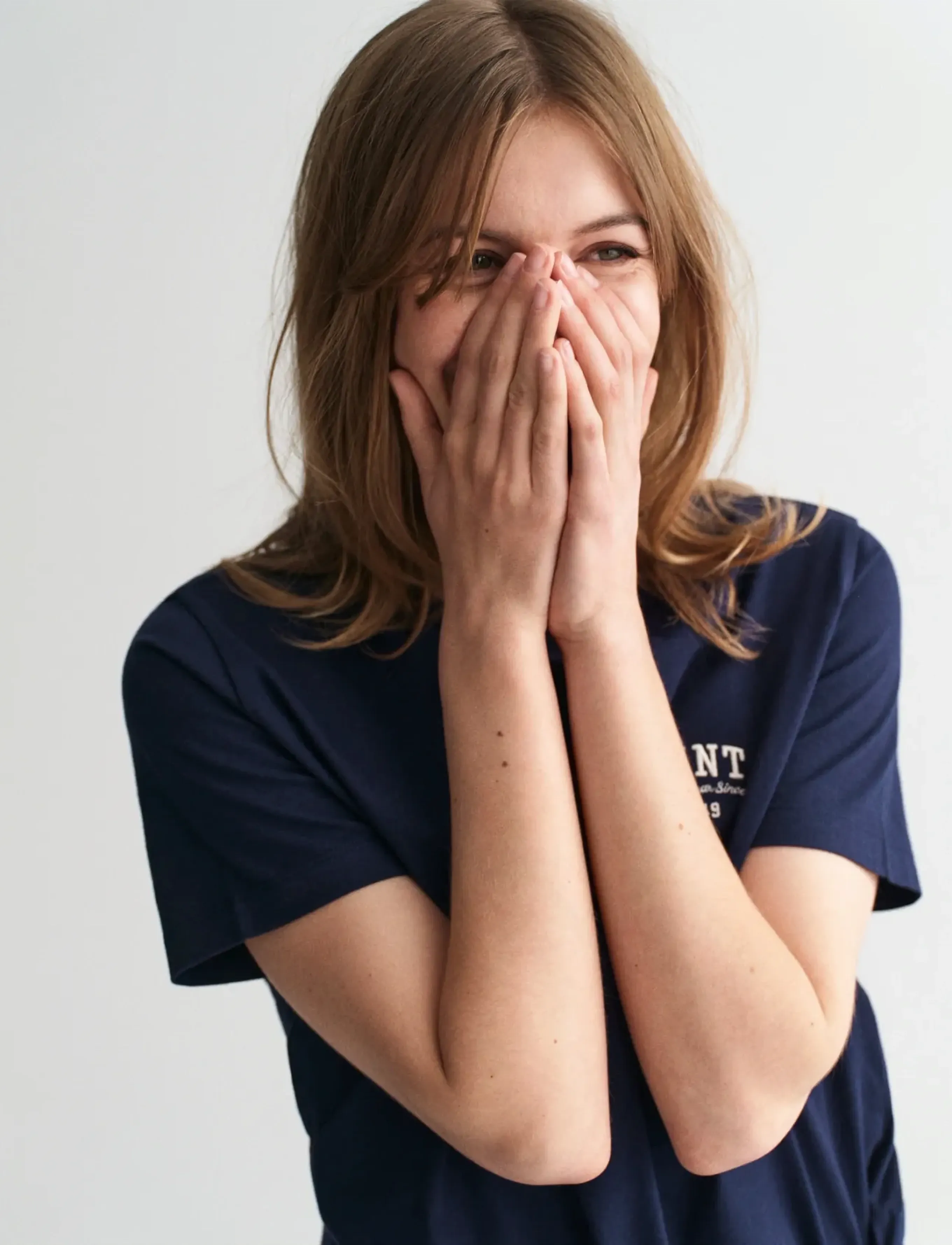 Gant - REG SMALL GRAPHIC SS T-SHIRT - classic blue - 4