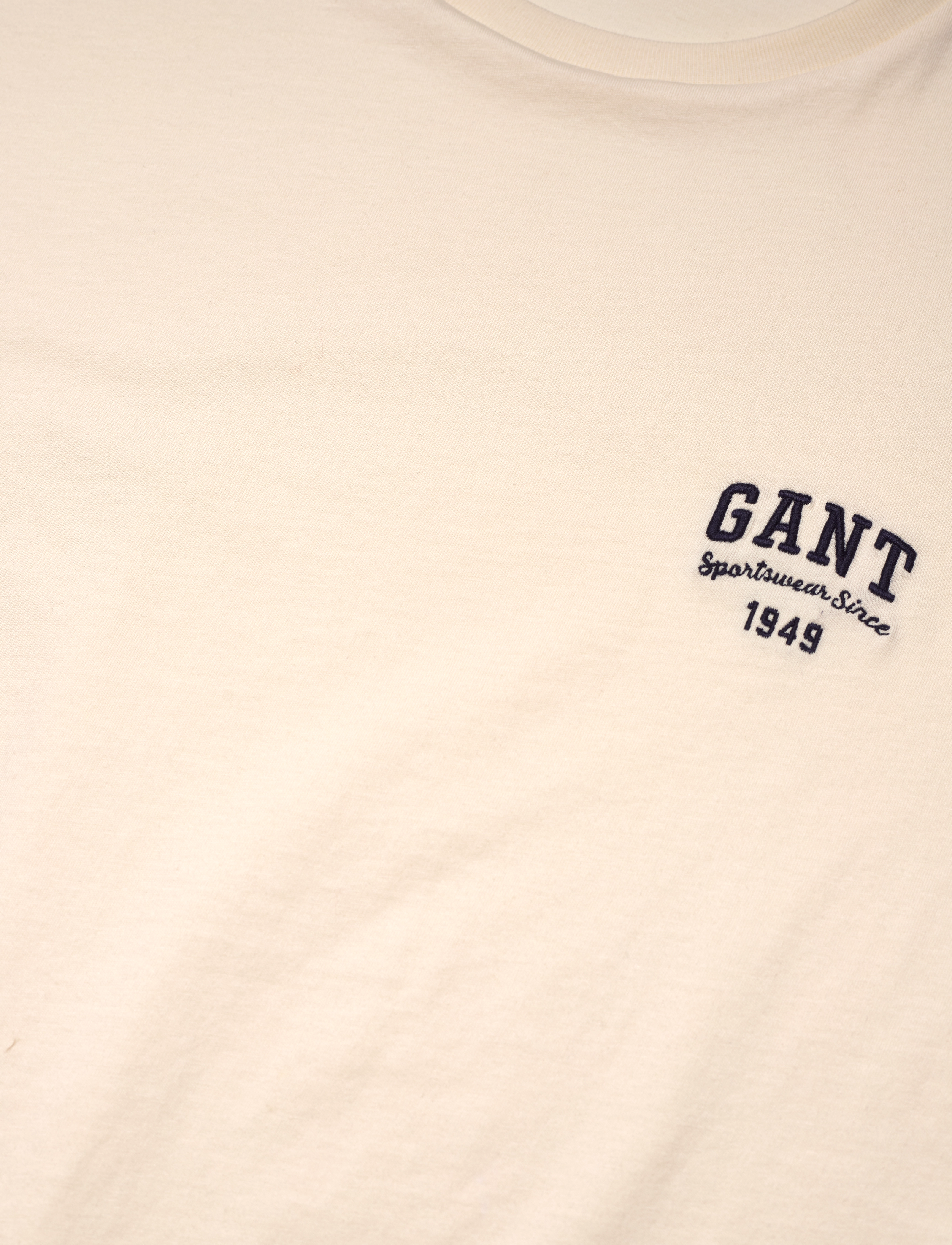 Gant - REG SMALL GRAPHIC SS T-SHIRT - cream - 4
