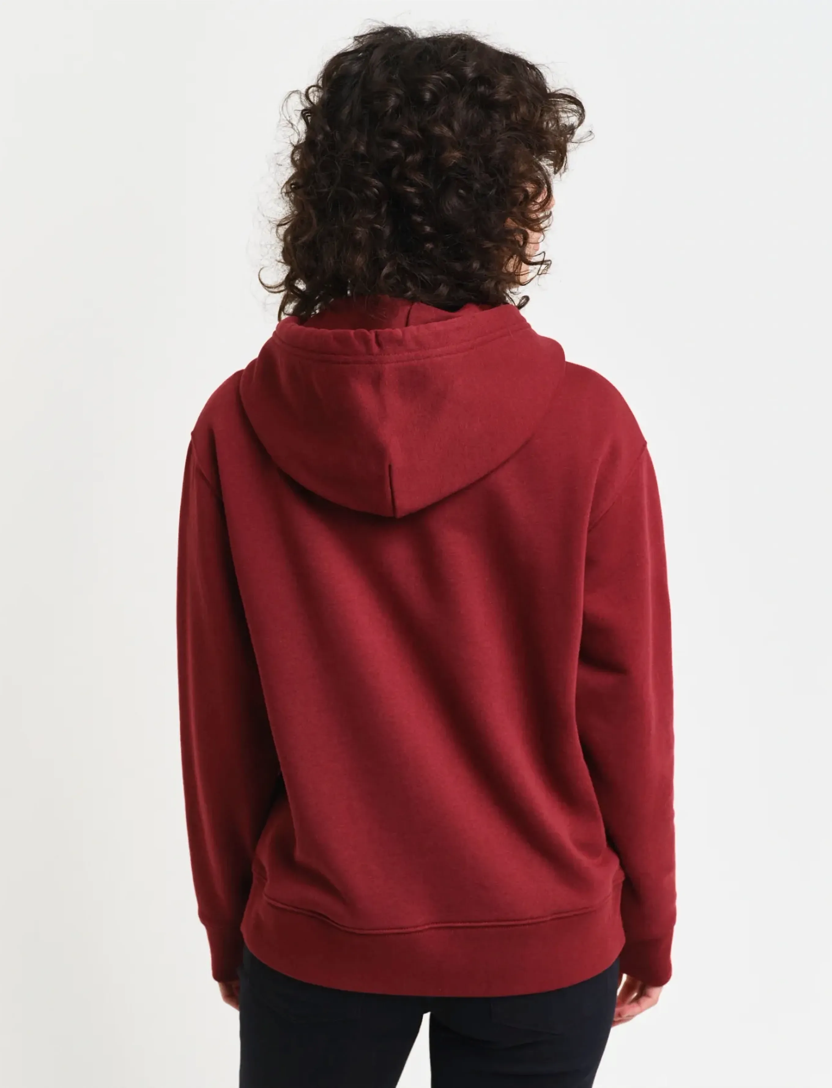 GANT - SMALL GRAPHIC HOODIE - plumped red - 3