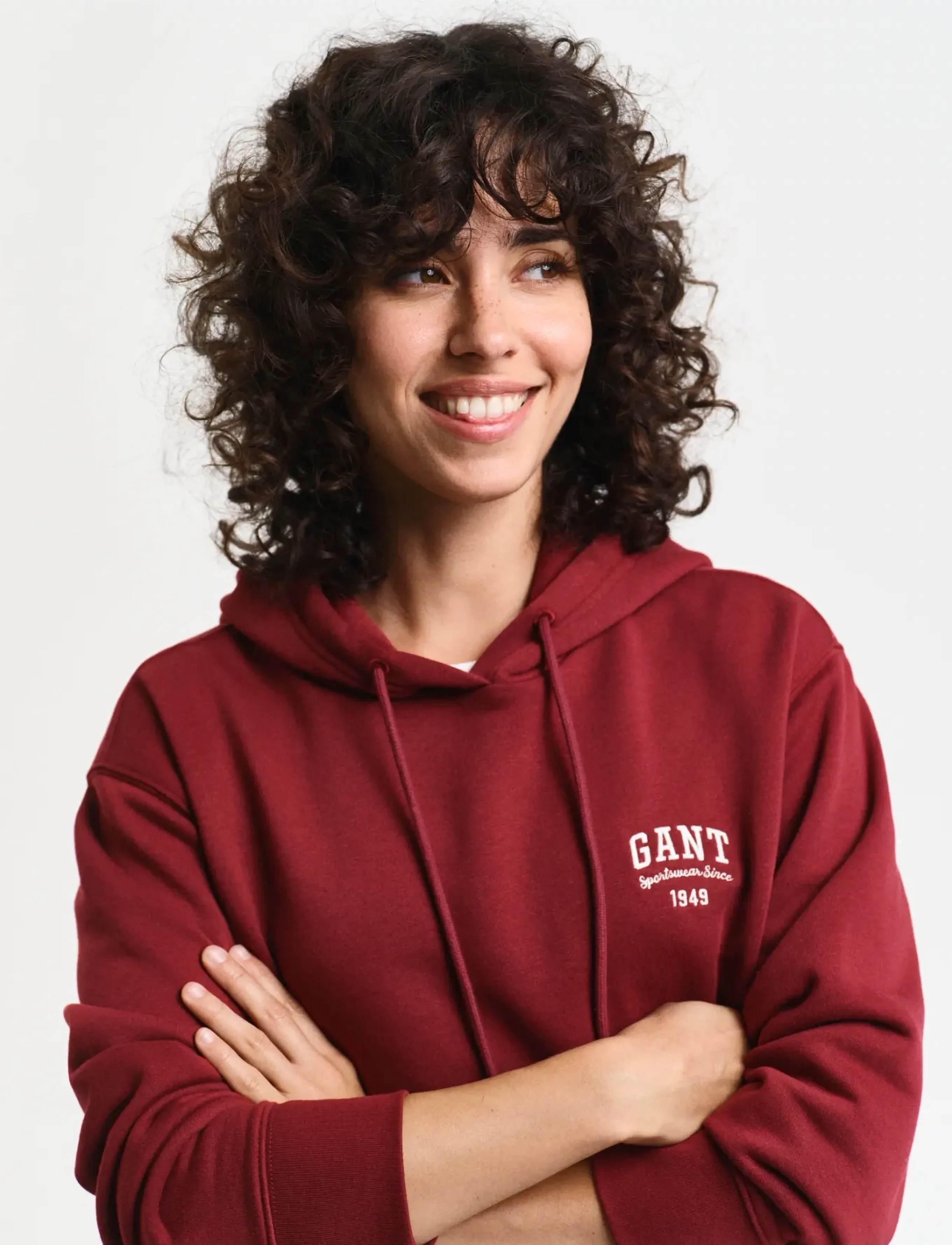 GANT - SMALL GRAPHIC HOODIE - plumped red - 4