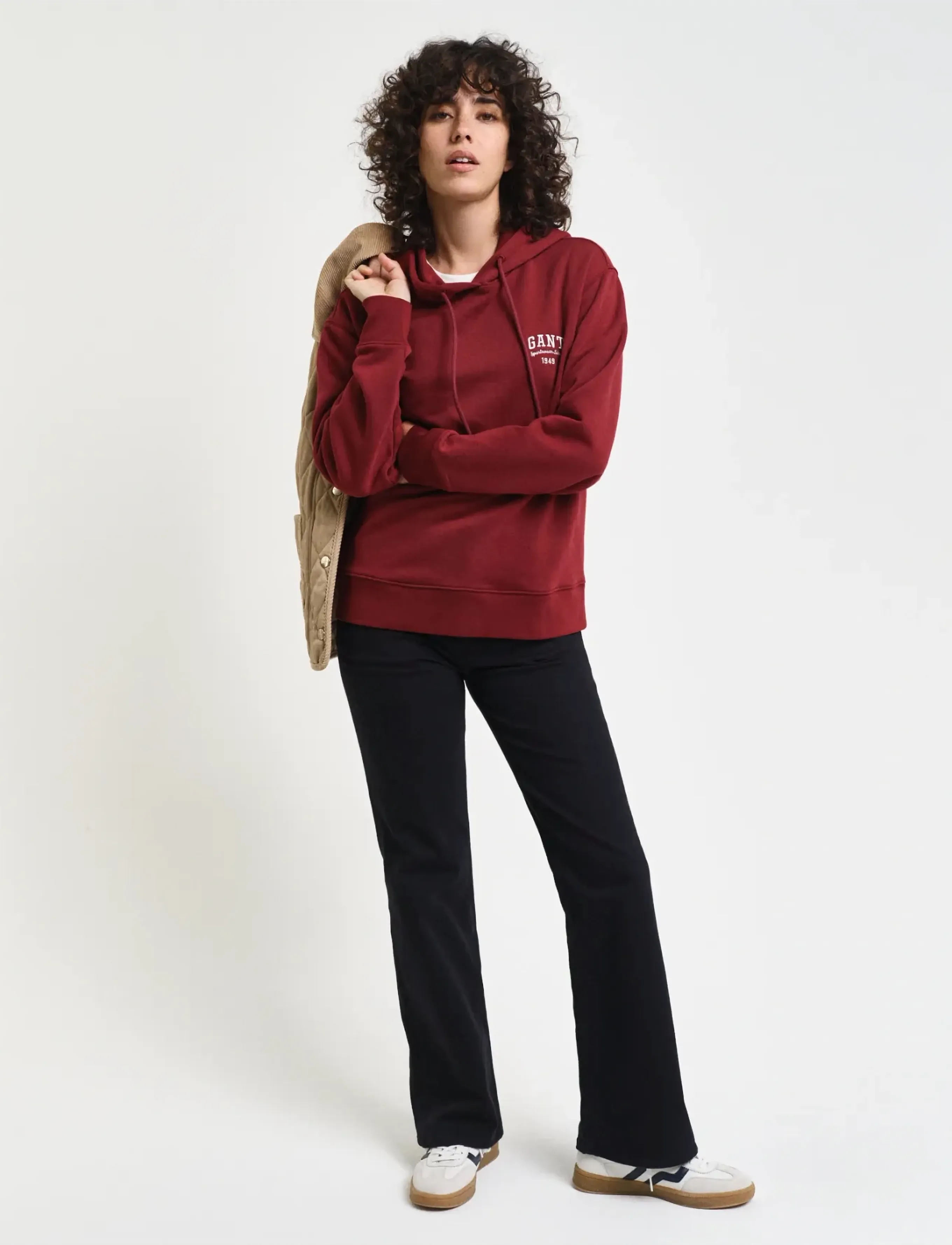 GANT - SMALL GRAPHIC HOODIE - plumped red - 5