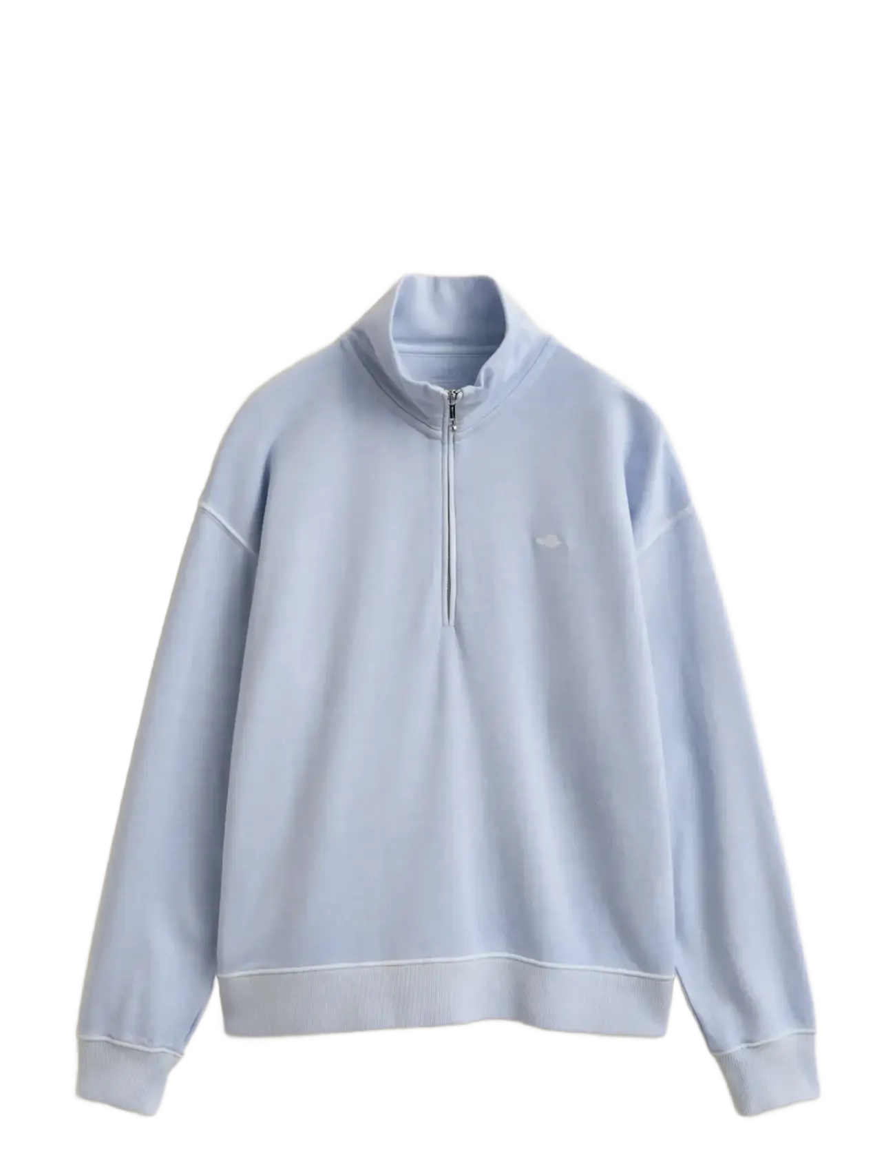 GANT Washed Shield Half Zip Sweat Blau - XL - Damen