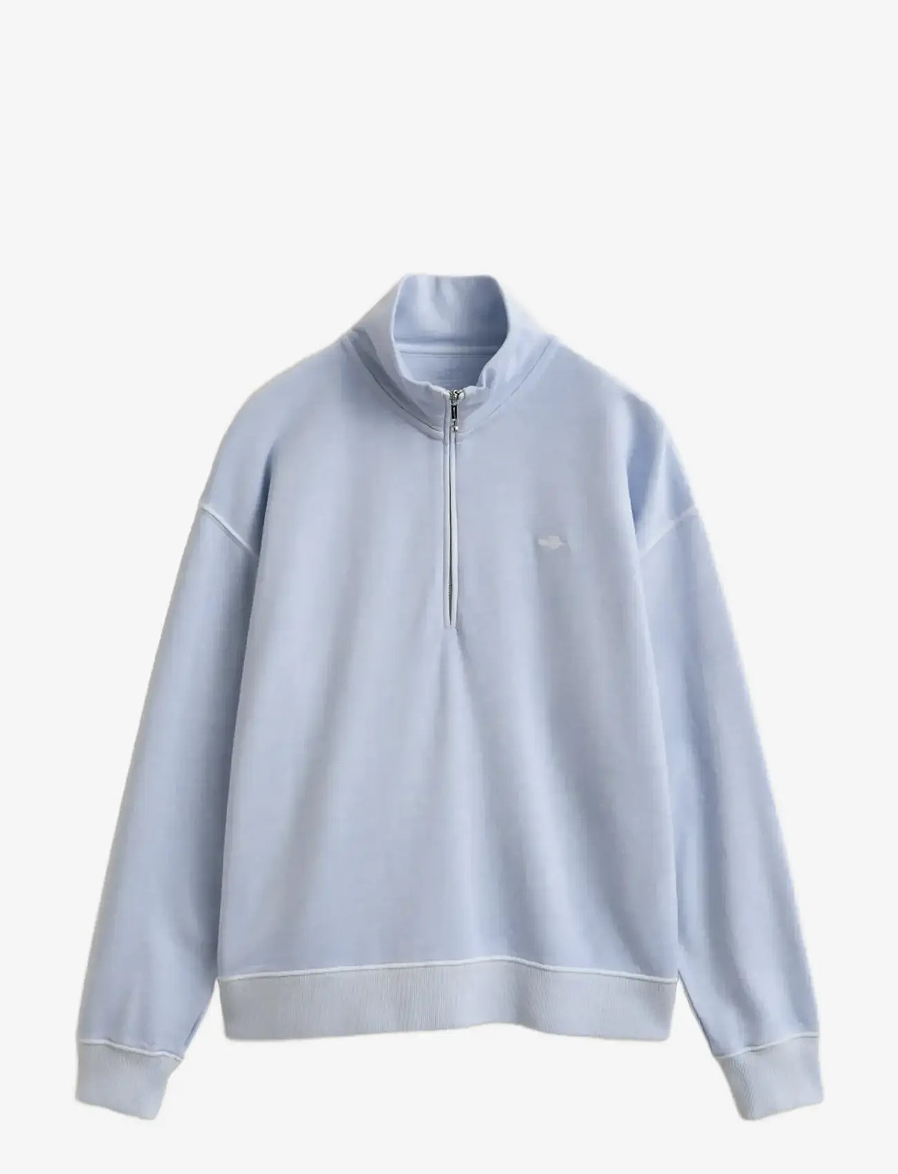 Gant - WASHED SHIELD HALF ZIP SWEAT - modetrends - light blue - 1