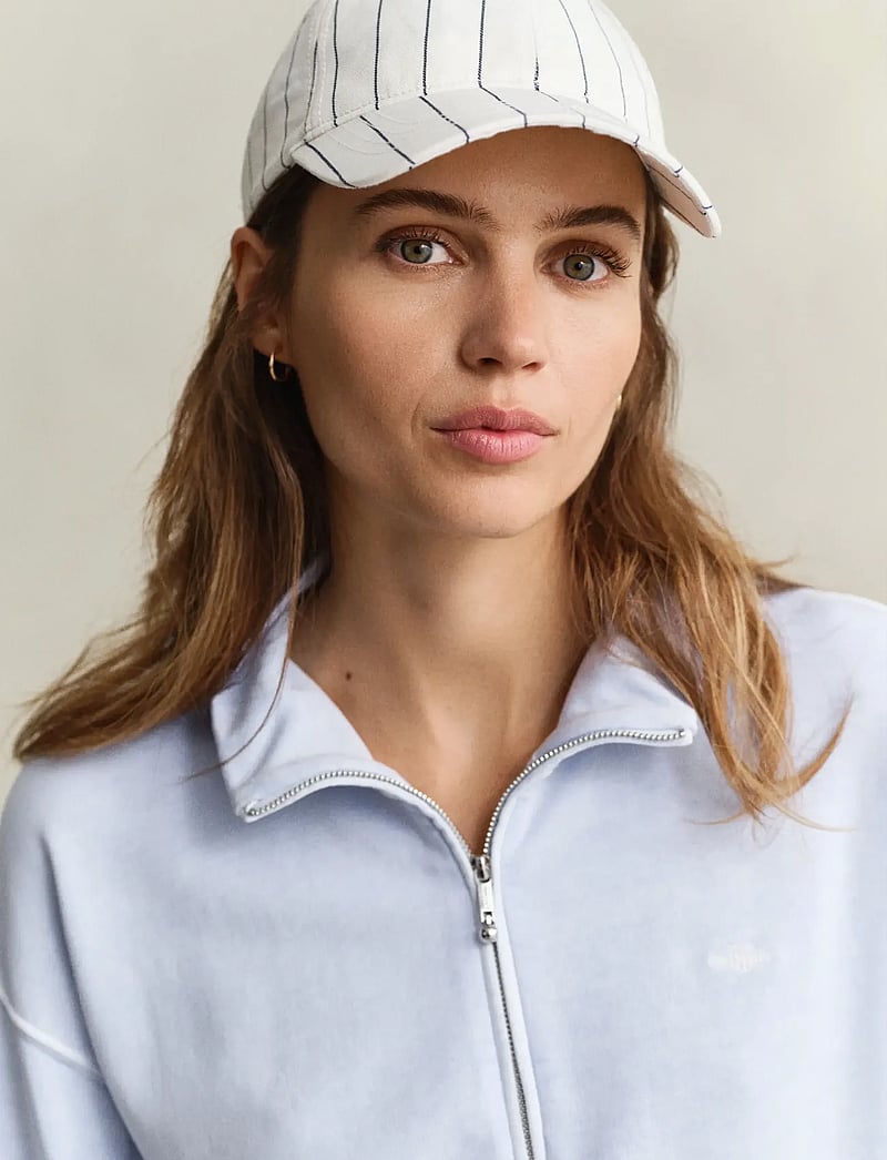 Gant - WASHED SHIELD HALF ZIP SWEAT - modetrends - light blue - 3