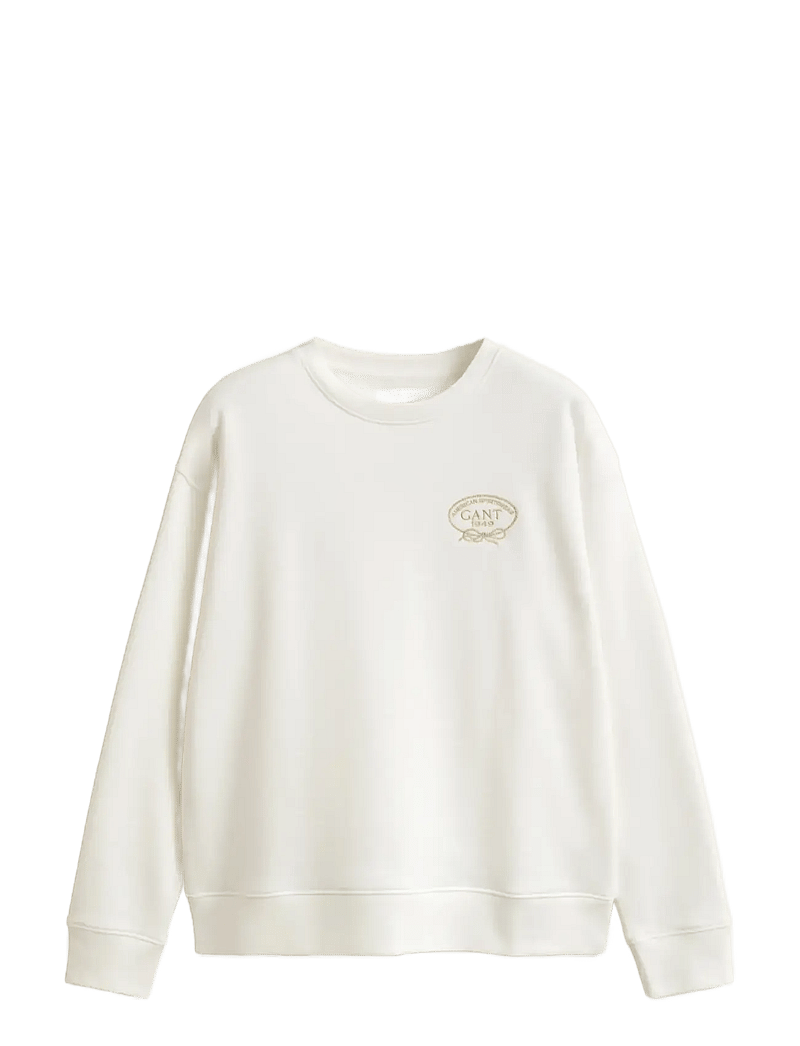 GANT - ROPE GRAPHIC C-NECK SWEAT - modetrends - eggshell - 1
