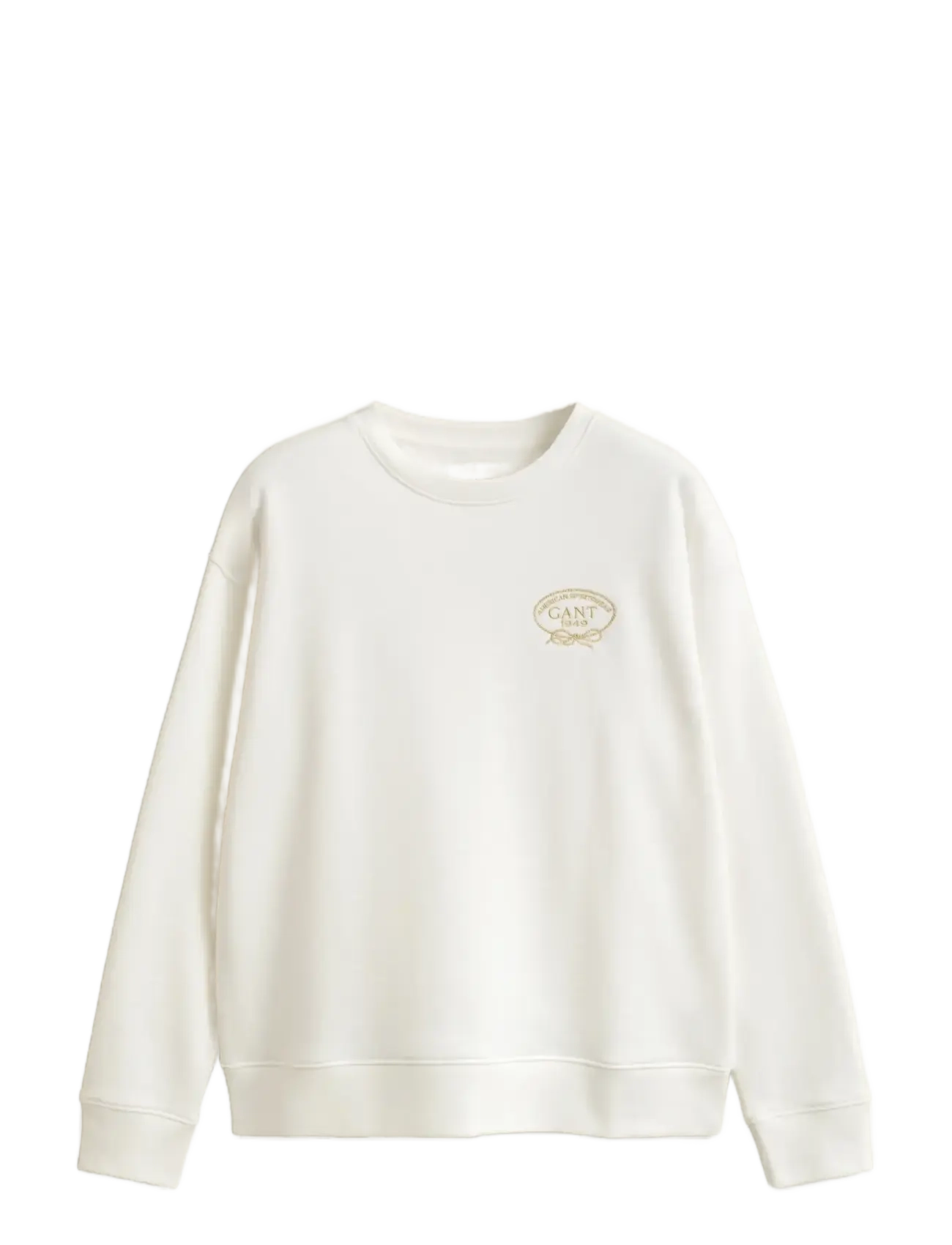 Gant ROPE GRAPHIC C-NECK SWEAT - Sweatshirts - EGGSHELL / cream