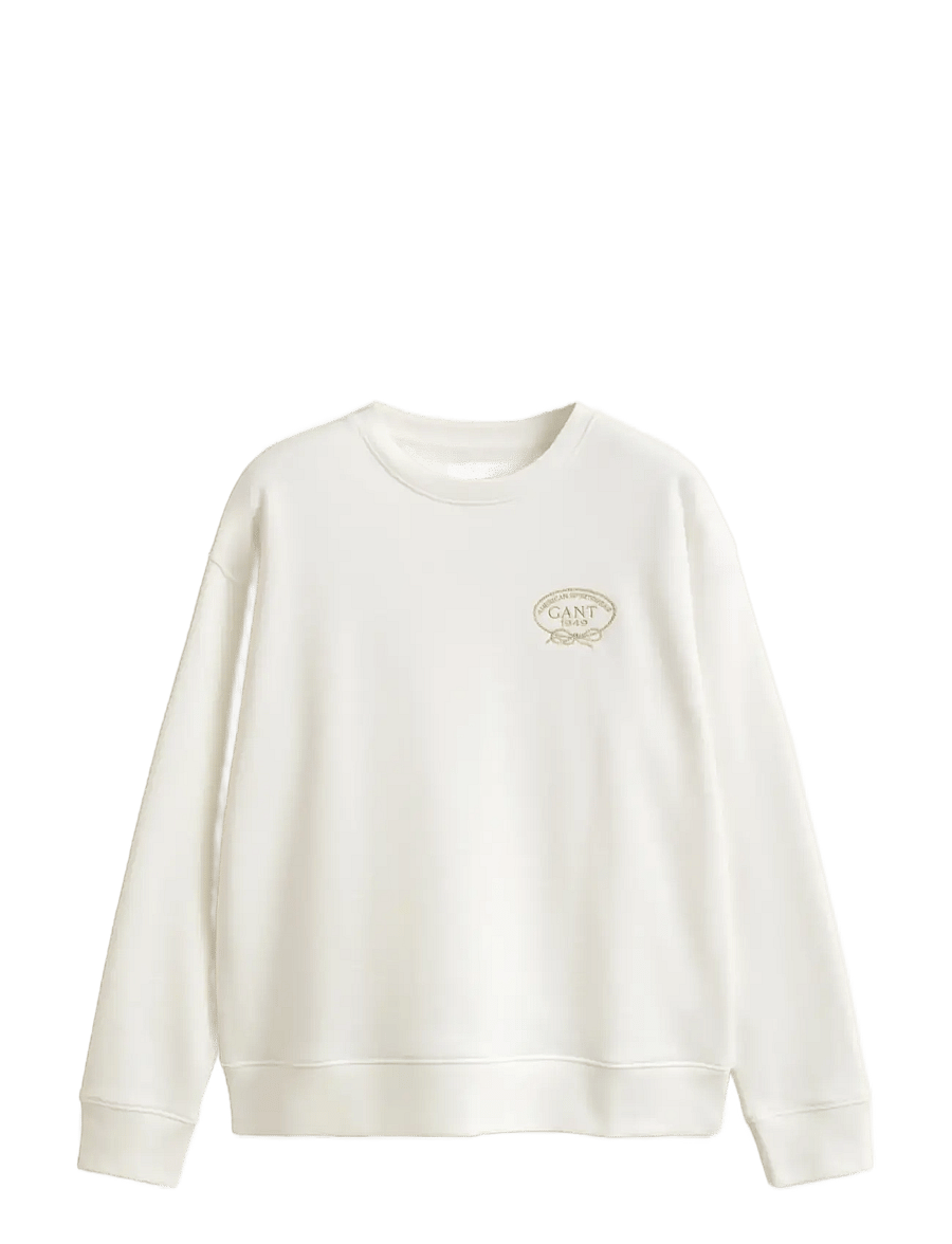 Gant - ROPE GRAPHIC C-NECK SWEAT - mode trends - eggshell - 1