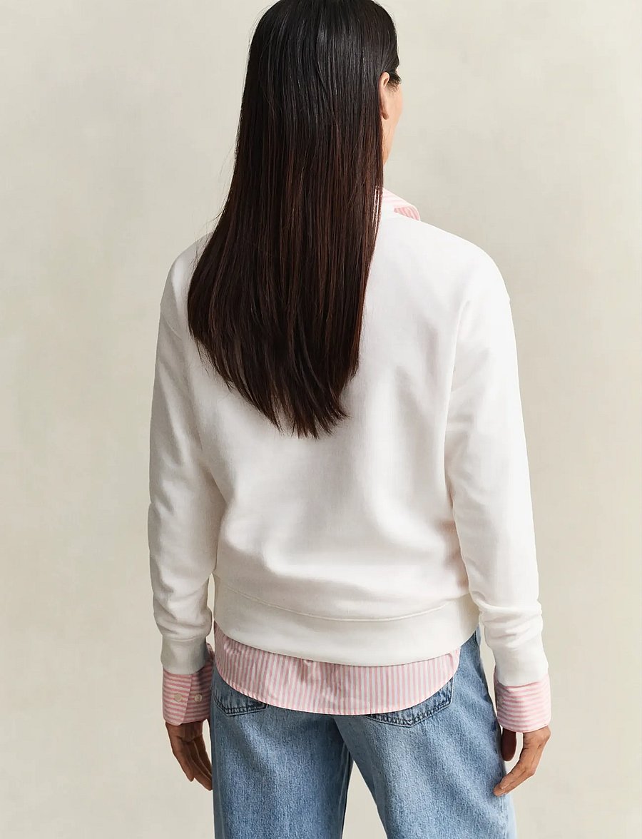 Gant - ROPE GRAPHIC C-NECK SWEAT - mode trends - eggshell - 2