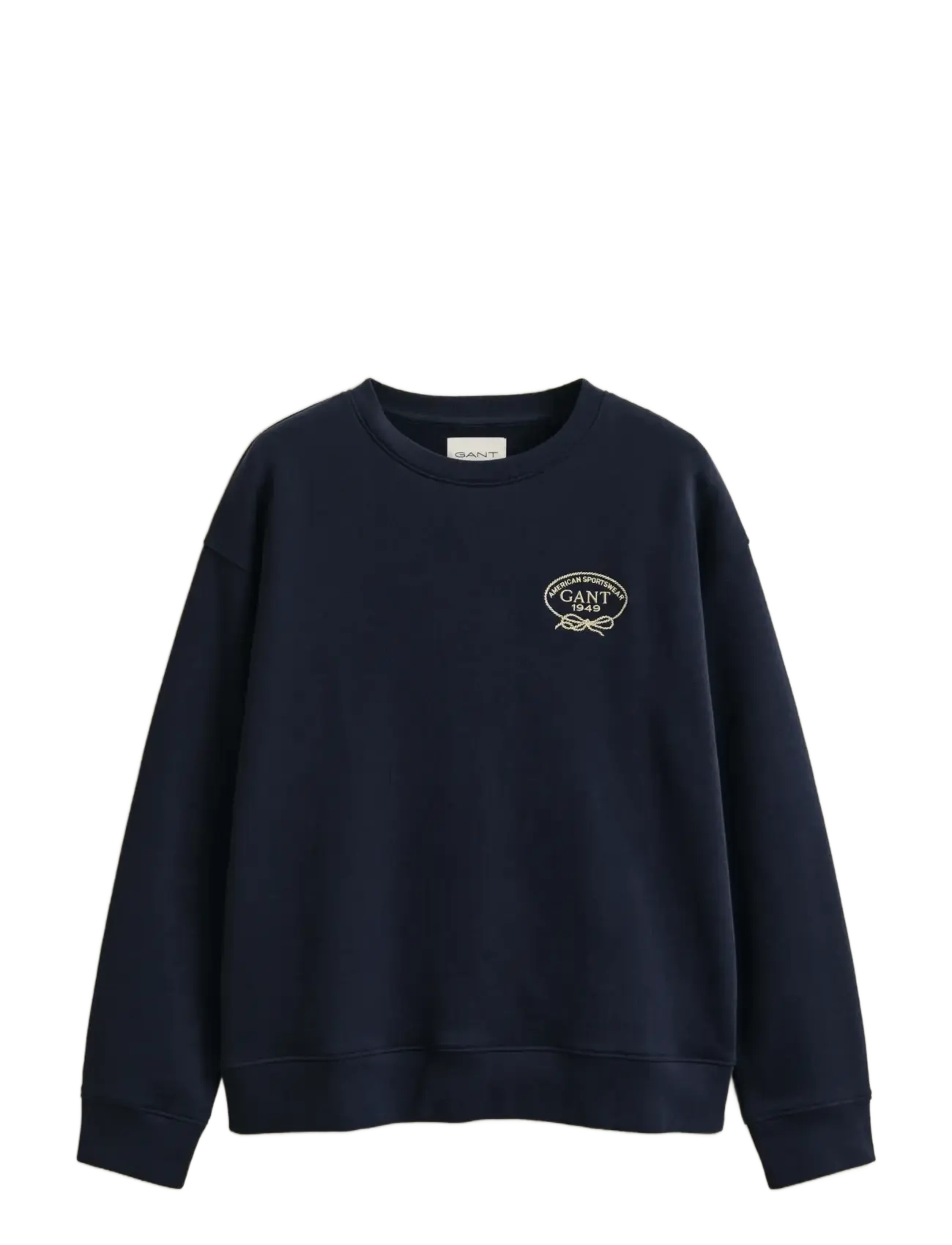 GANT ROPE GRAPHIC C-NECK SWEAT - Nyheder - EVENING BLUE / navy