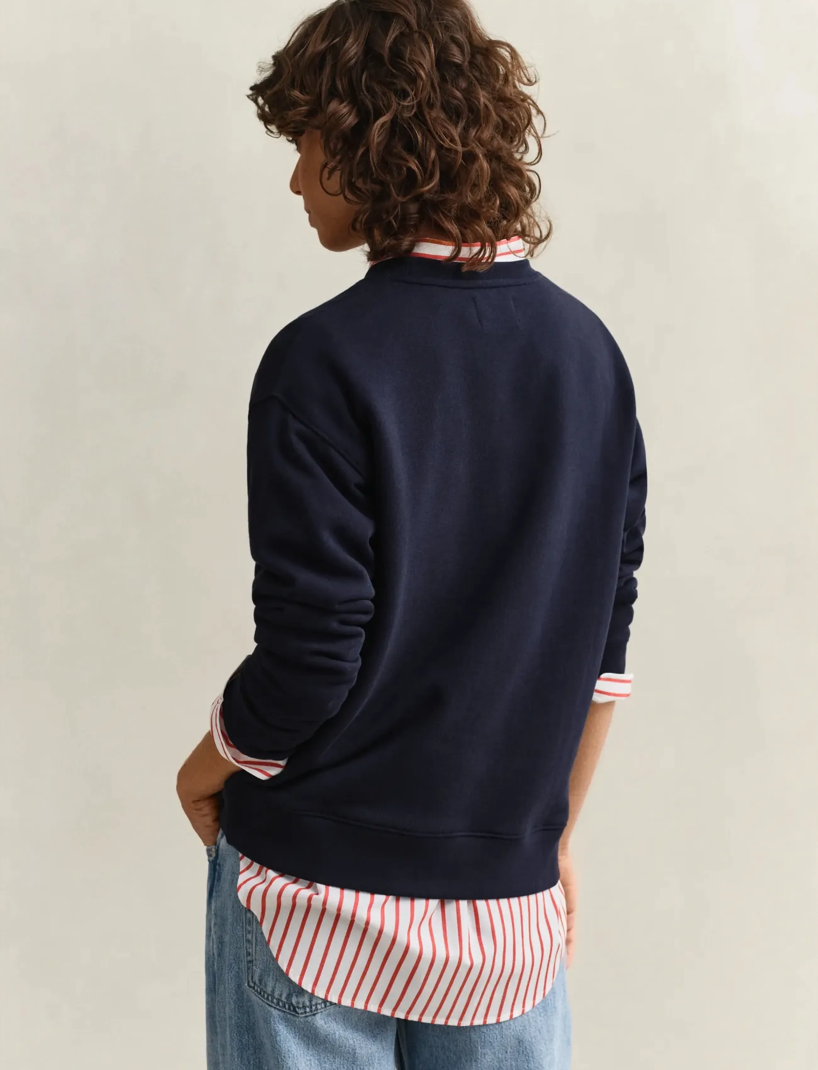 Gant - ROPE GRAPHIC C-NECK SWEAT - mode trends - evening blue - 2