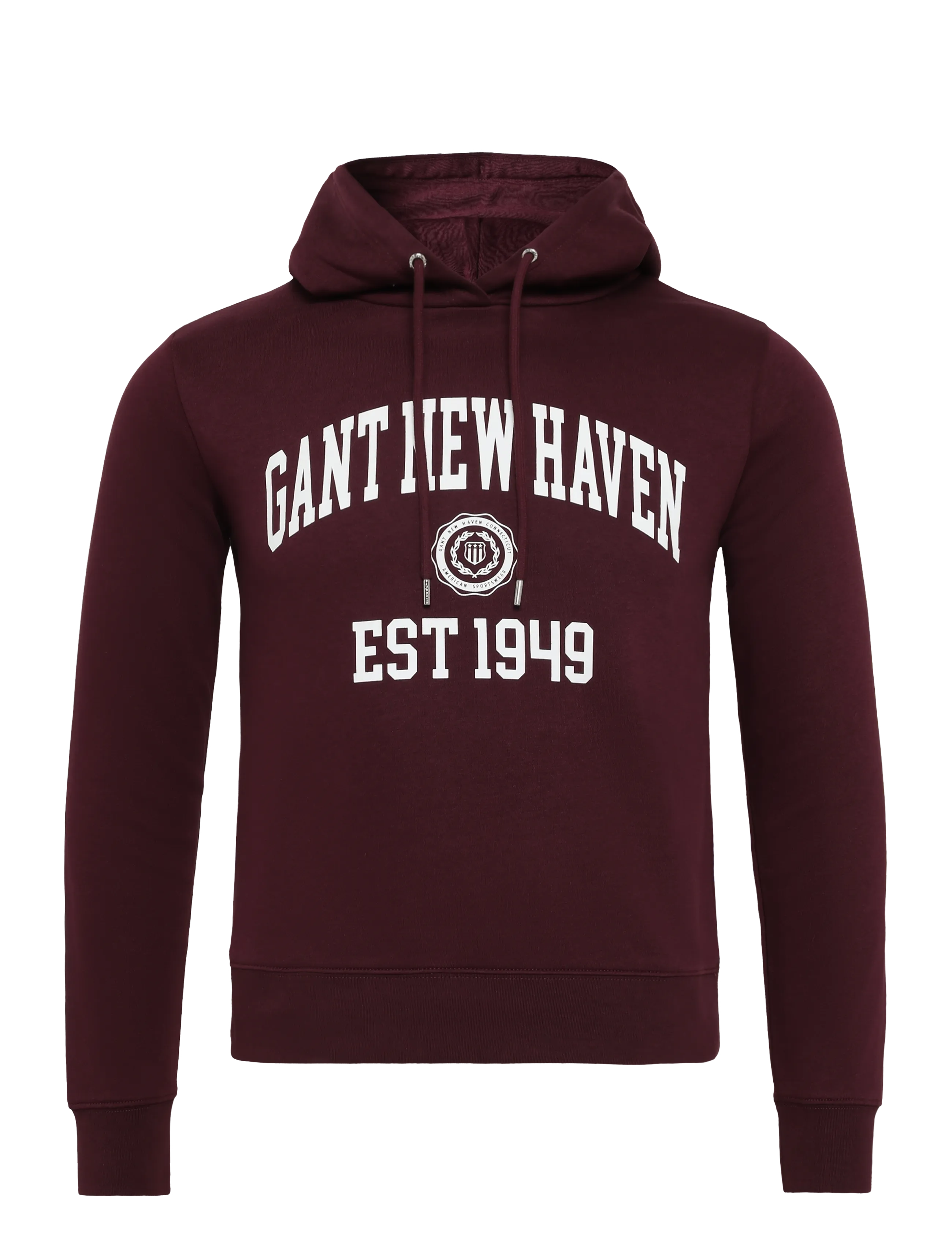 Gant REG GRAPHIC SWEAT HOODIE - Hupparit - DARKENED WINE / burgundy