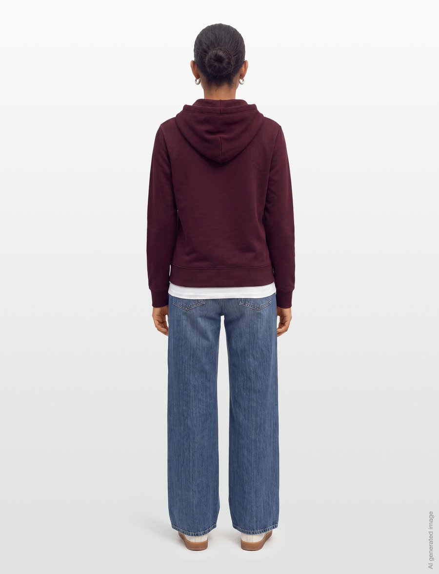 Gant - REG GRAPHIC SWEAT HOODIE - kapuutsiga pusad - darkened wine - 4