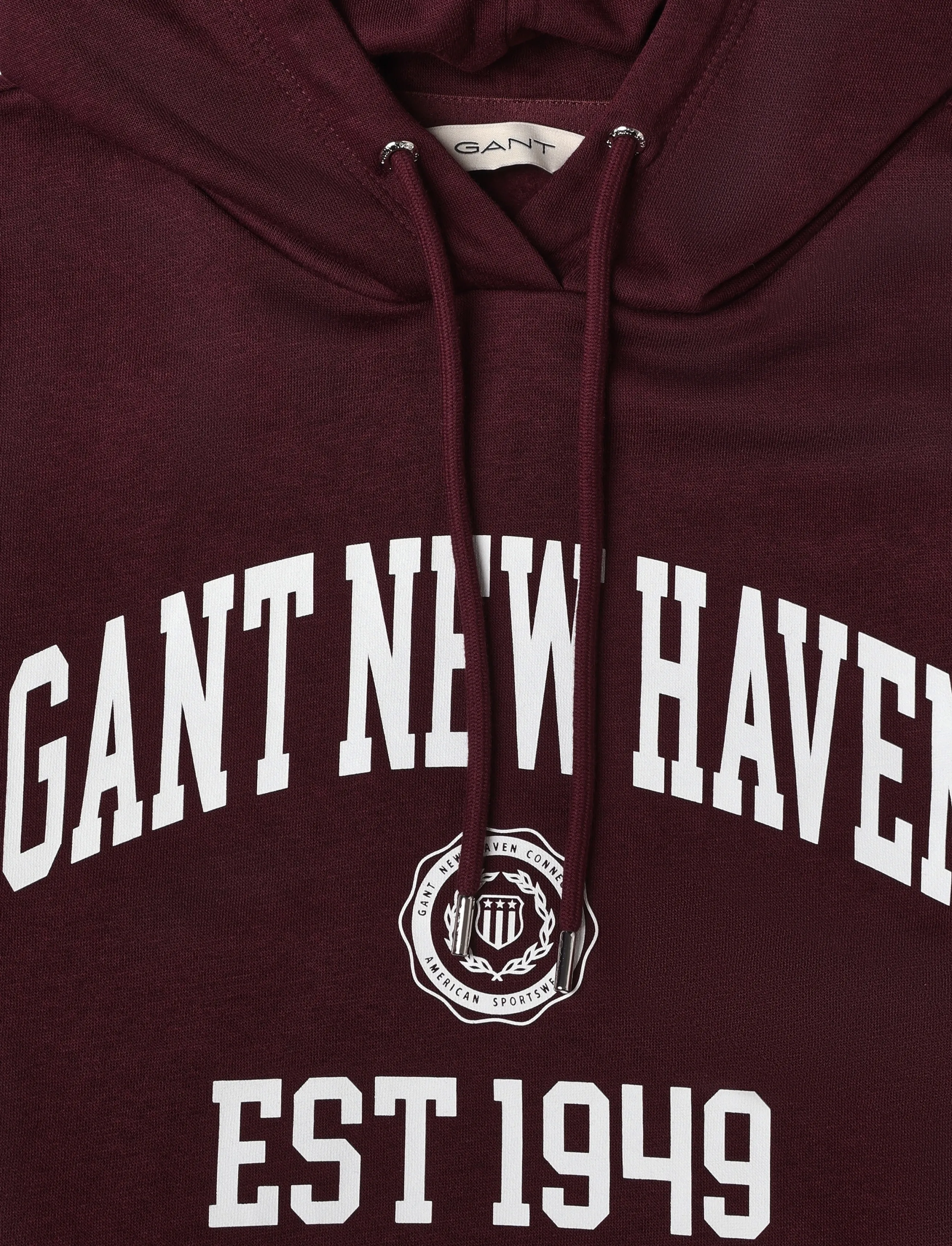 Gant - REG GRAPHIC SWEAT HOODIE - hoodies - darkened wine - 5