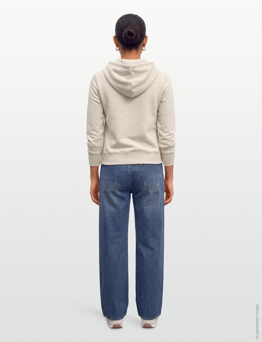 Gant - REG GRAPHIC SWEAT HOODIE - kapuzenpullover - light beige melange - 4