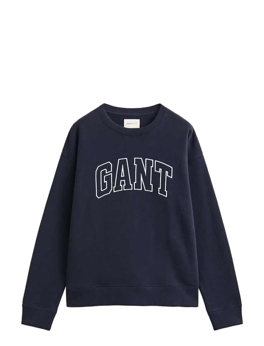 Gant - GRAPHIC C-NECK SWEAT - sweatshirts - evening blue - 1