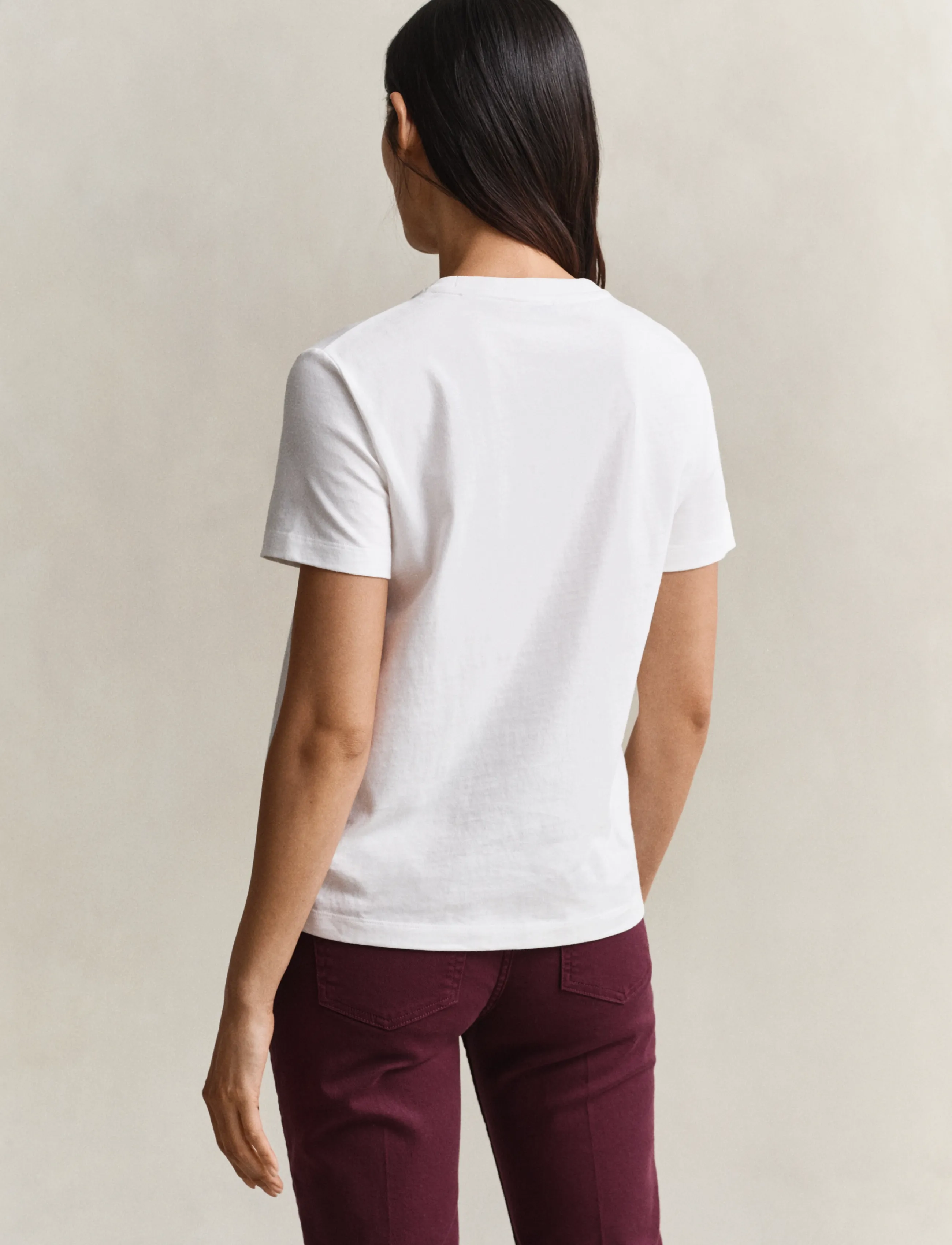 Gant - REG GRAPHIC SS T-SHIRT - t-shirts - white - 3