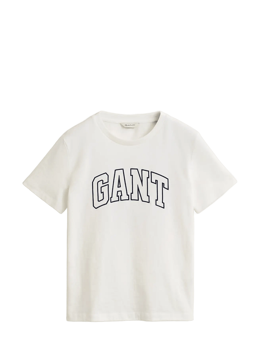 Gant - REG GRAPHIC SS T-SHIRT - t-shirts - eggshell - 1