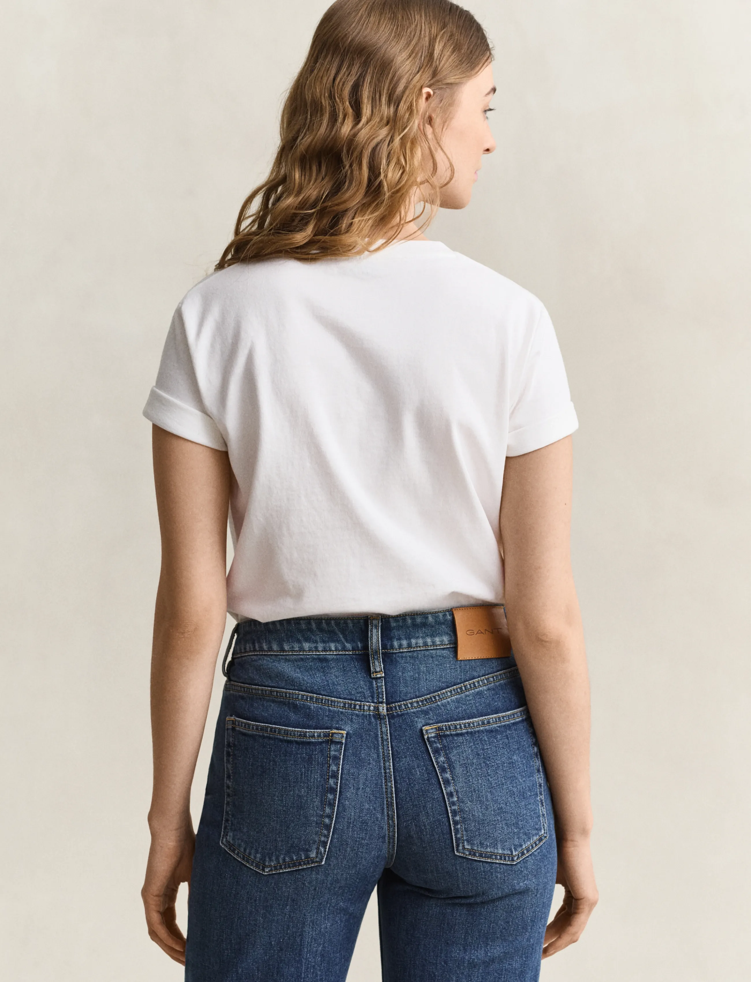 Gant - REG GRAPHIC SS T-SHIRT - eggshell - 2