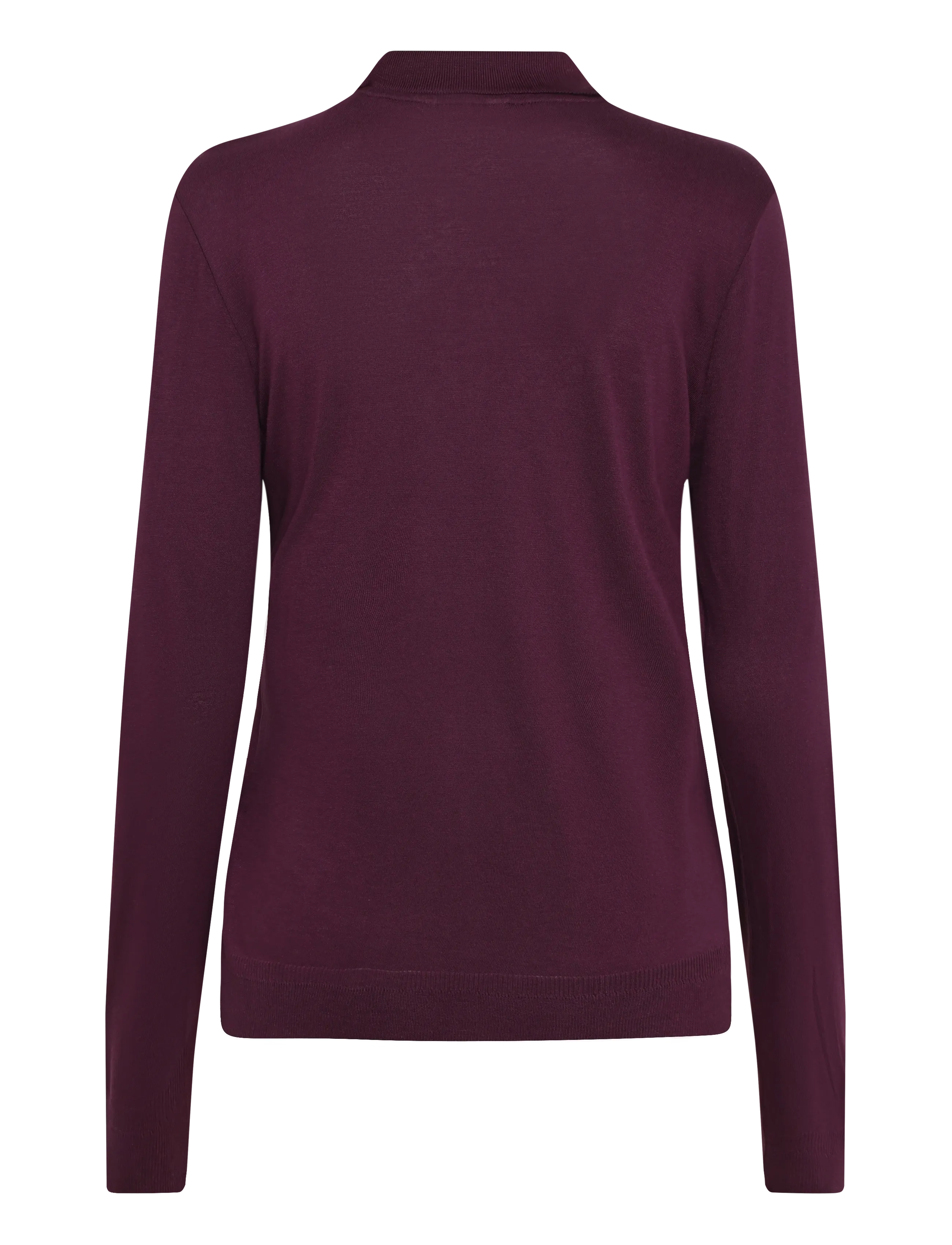 Gant - REG LS SEAMLESS POLO - langärmlige tops - darkened wine - 1