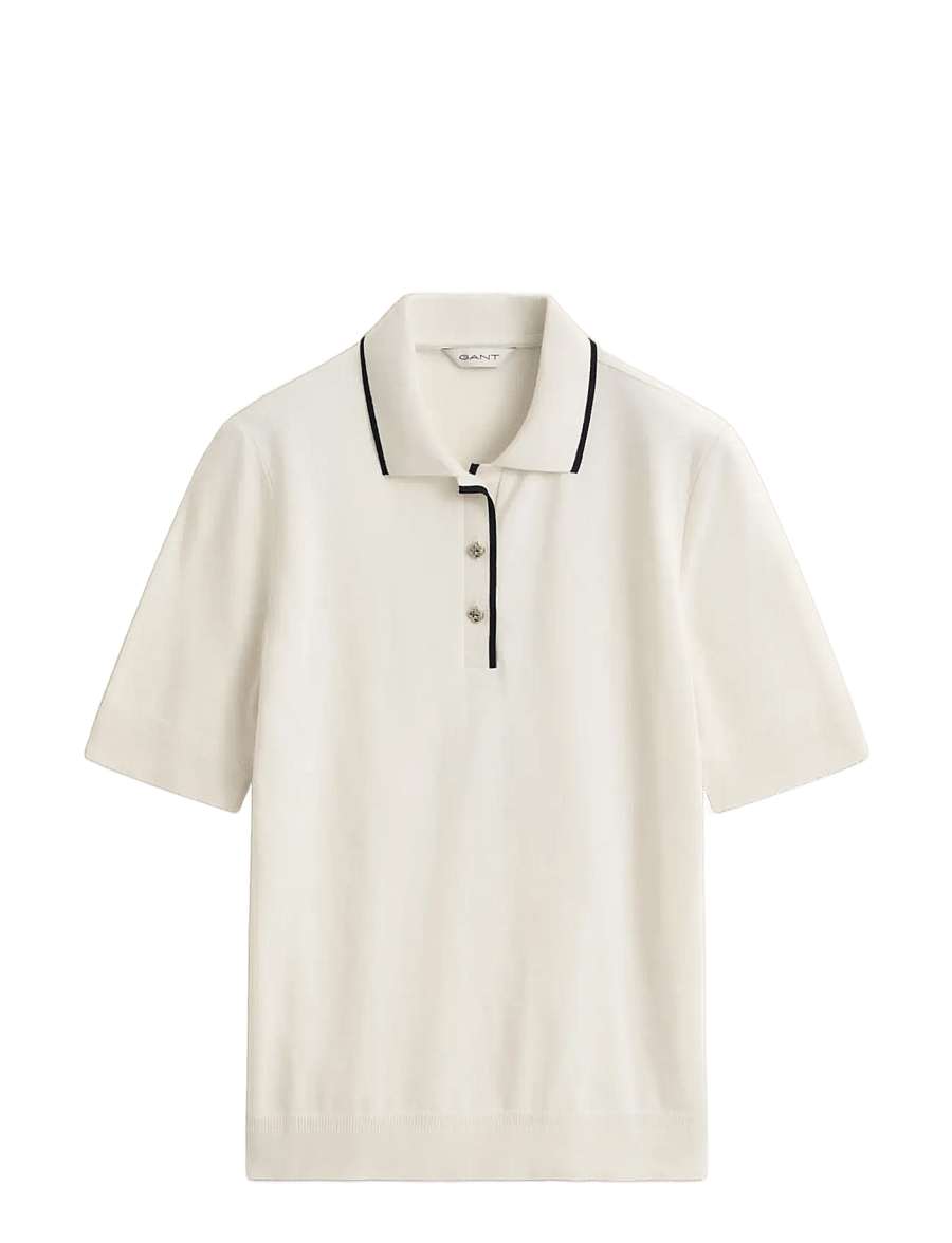 Gant - REG SEAMLESS SS POLO - poloer - cream - 0