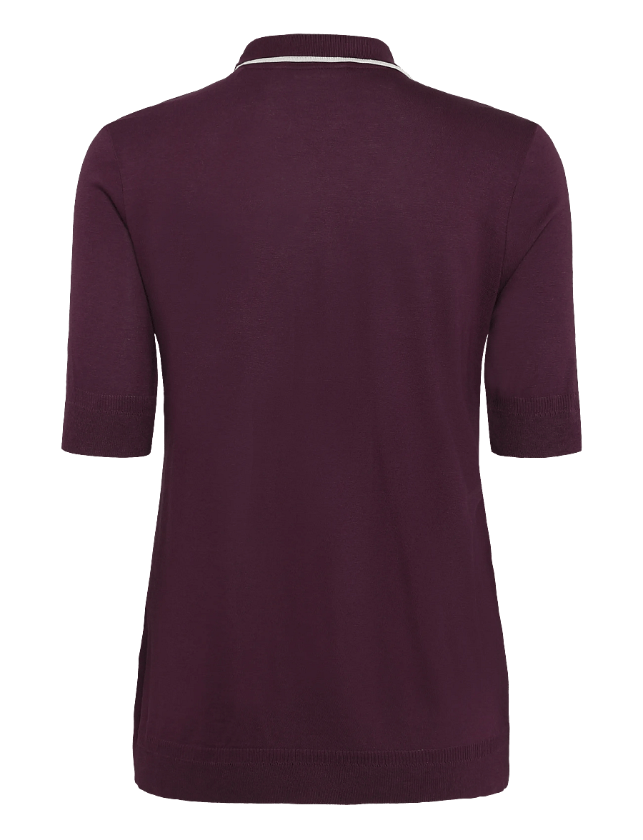 Gant - REG SEAMLESS SS POLO - pikéer - darkened wine - 1