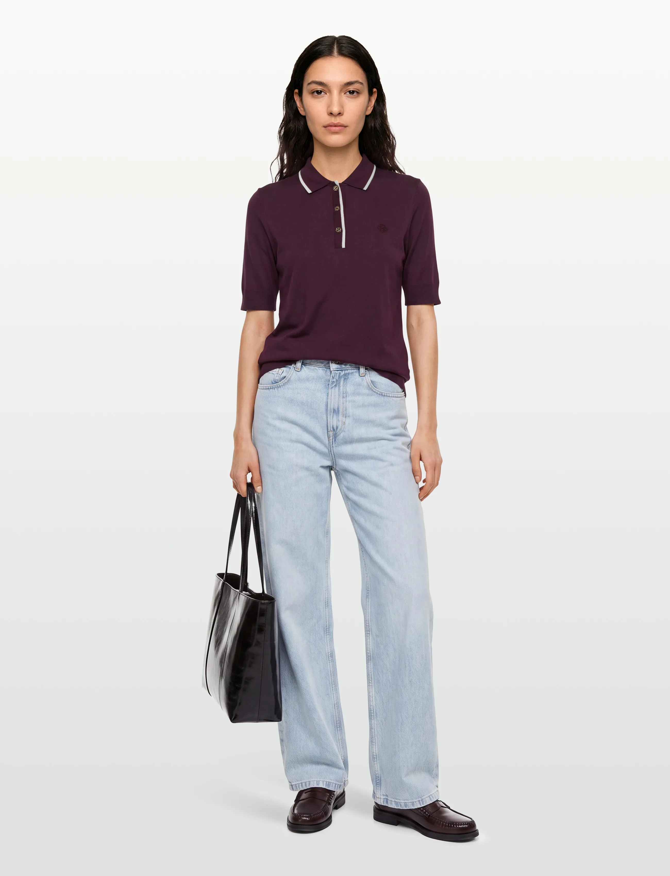 Gant - REG SEAMLESS SS POLO - poloshirts - darkened wine - 0