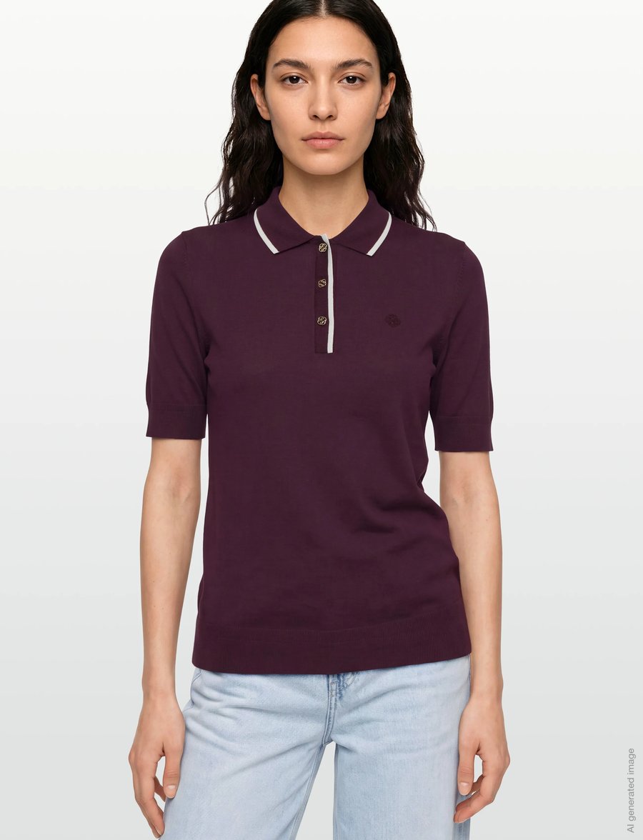 Gant - REG SEAMLESS SS POLO - poloshirts - darkened wine - 3